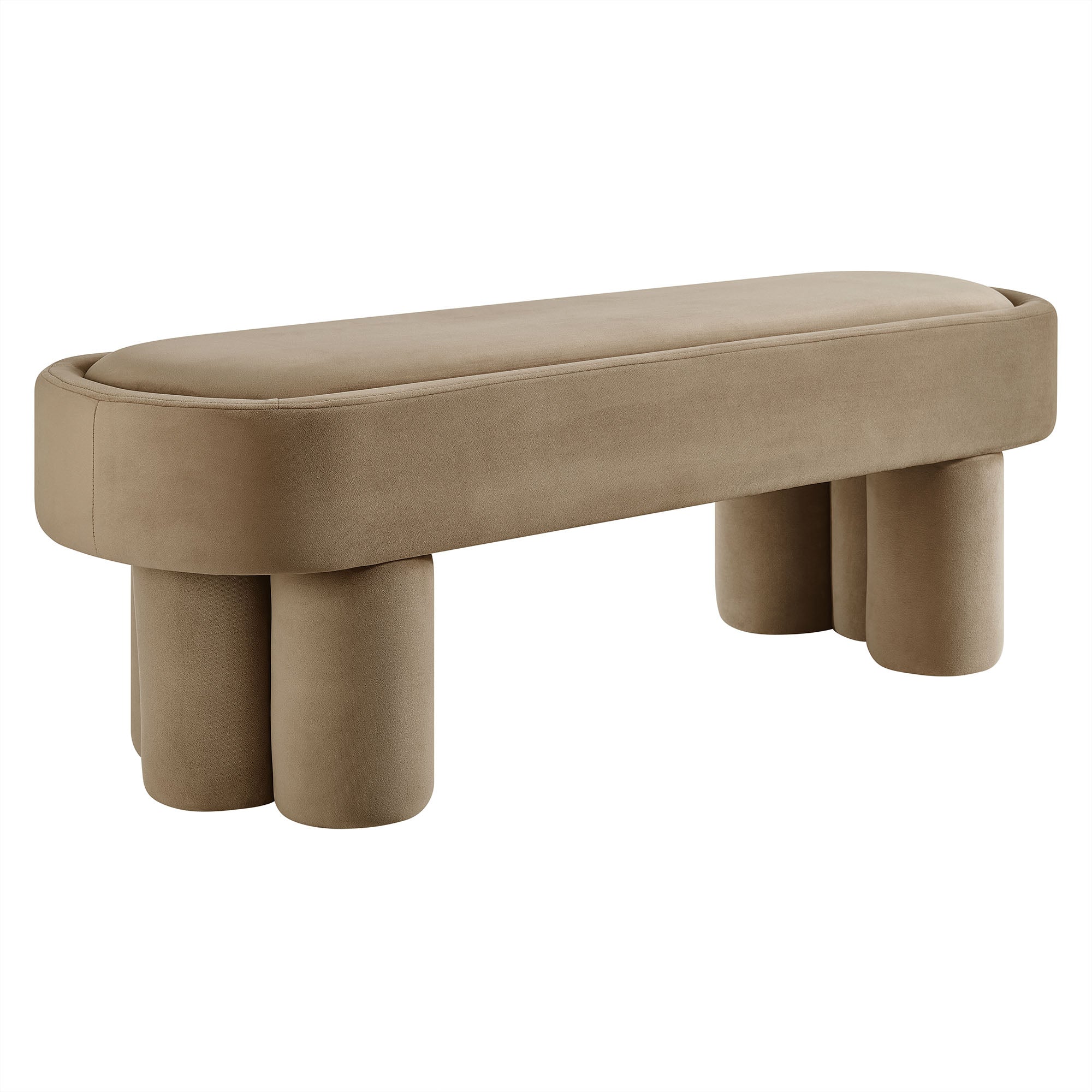 Modway EEI-7492 Mossi Oval Performance Velvet Accent Bench