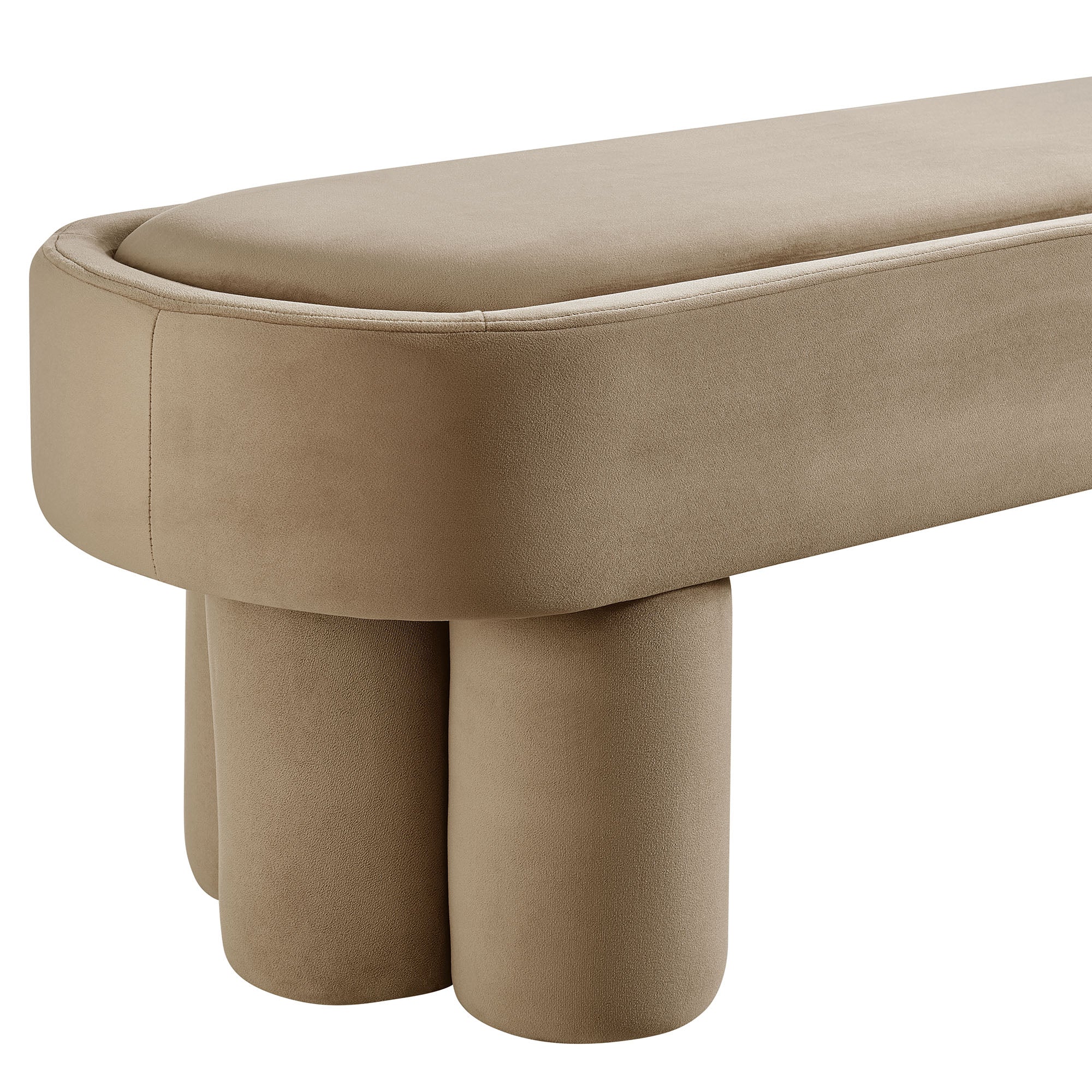 Modway EEI-7492 Mossi Oval Performance Velvet Accent Bench