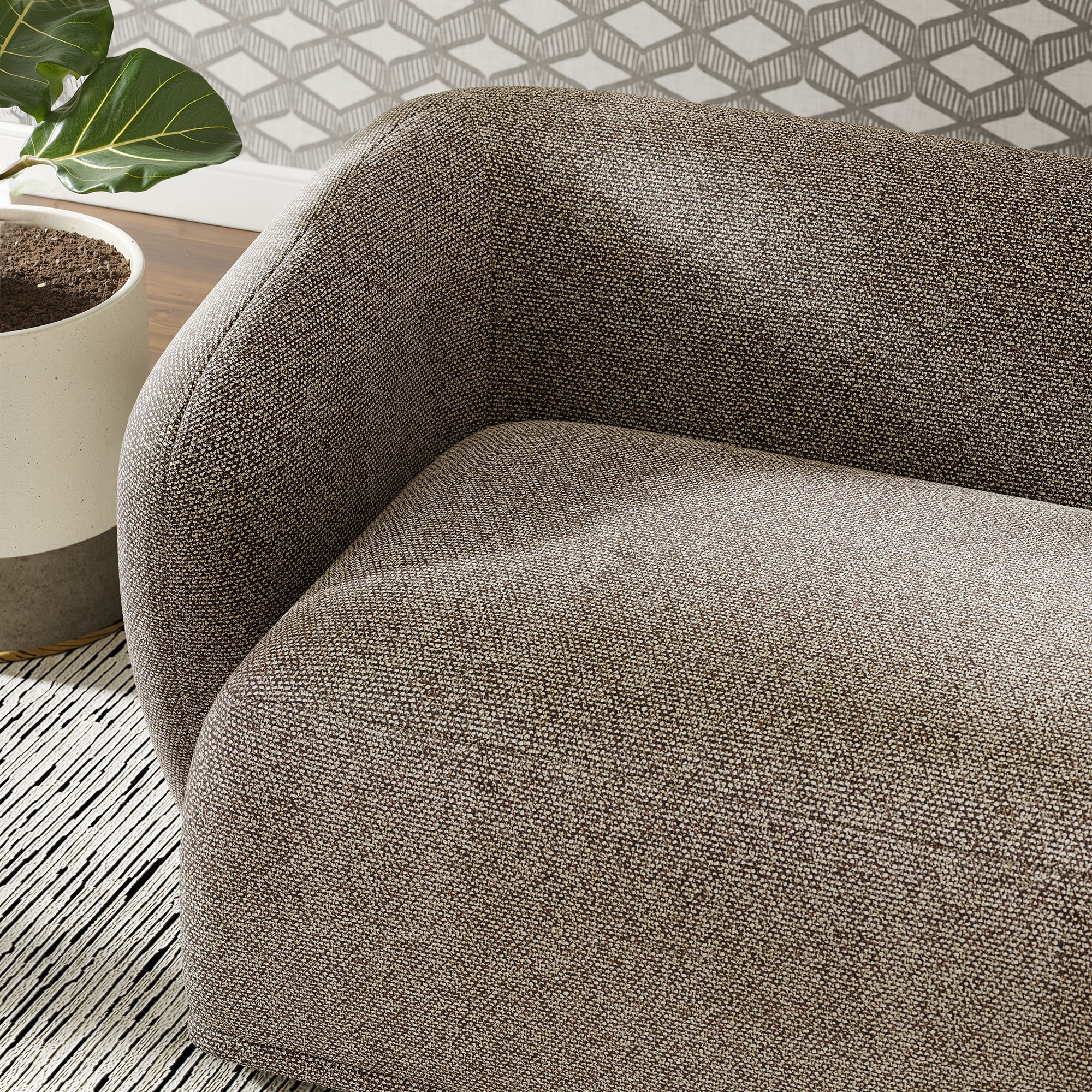 Modway Monica 88 Inch Boucle Fabric Sofa