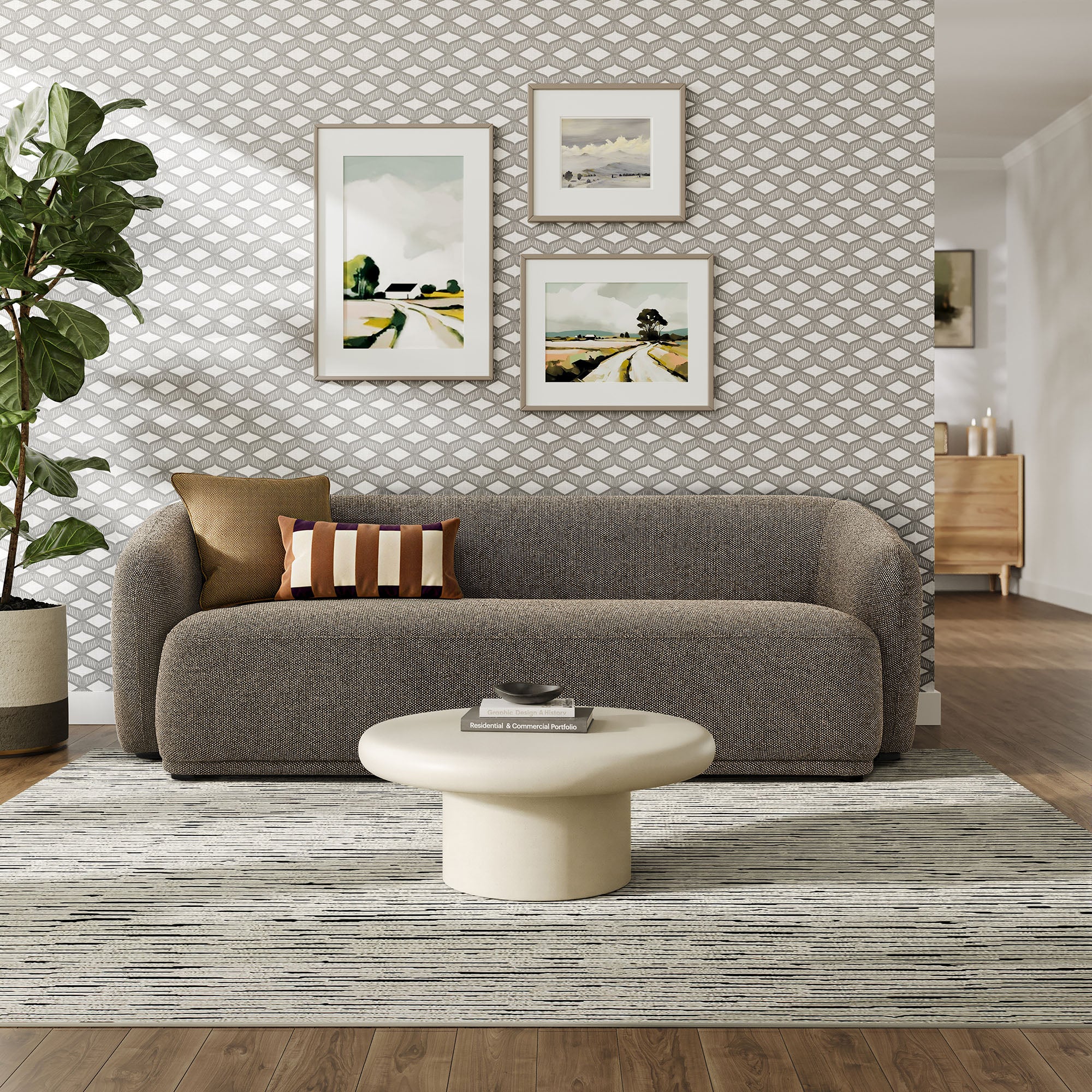 Modway EEI-7501 Monica 88 Inch Boucle Fabric Sofa