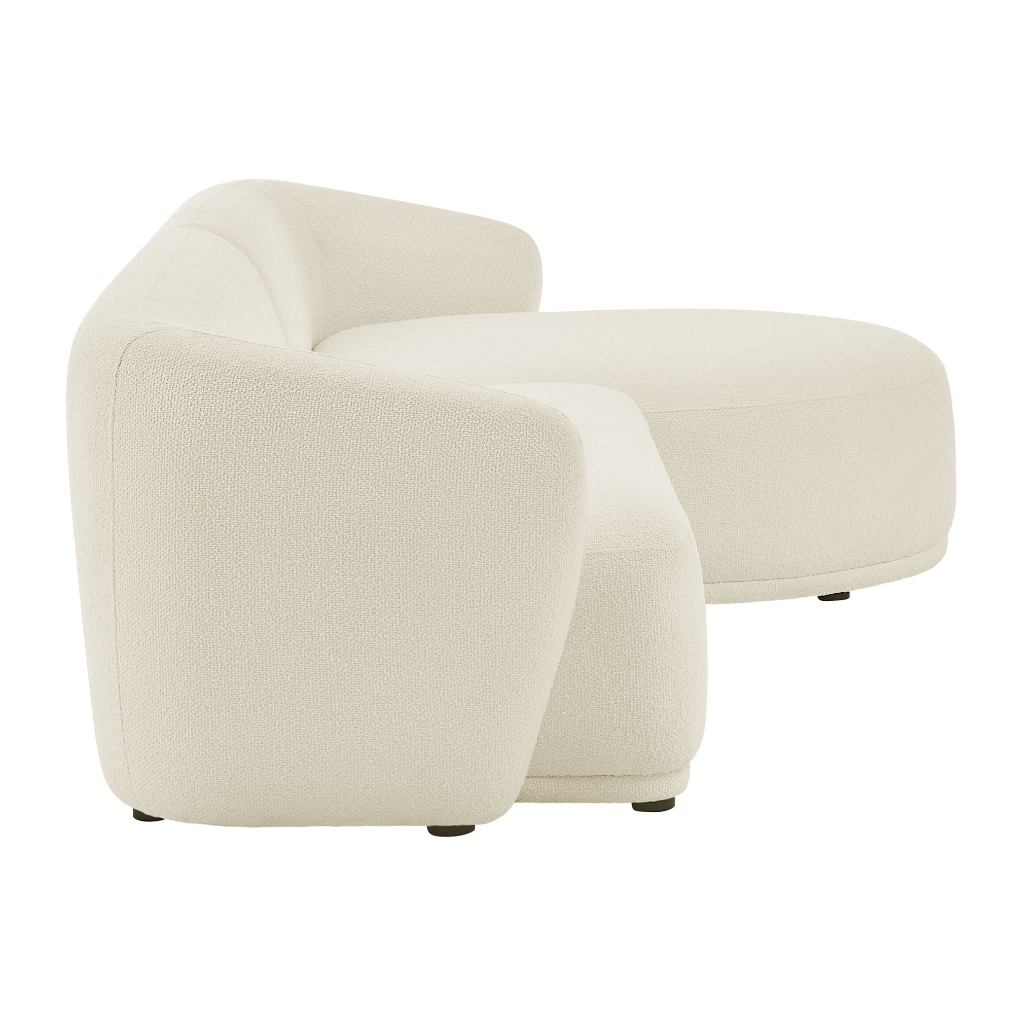 Modway EEI-7503 Monica 2 Piece Right Facing Boucle Fabric Modular Sofa with Chaise