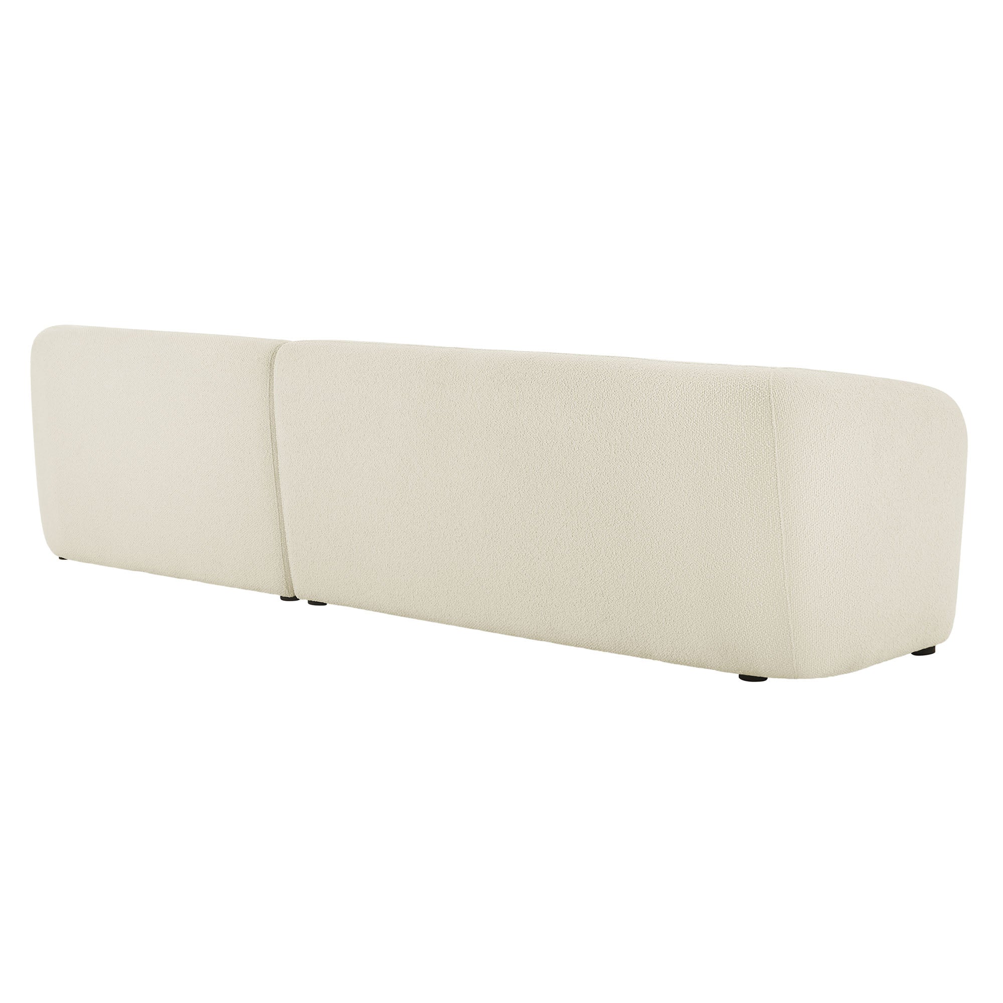 Modway EEI-7503 Monica 2 Piece Right Facing Boucle Fabric Modular Sofa with Chaise