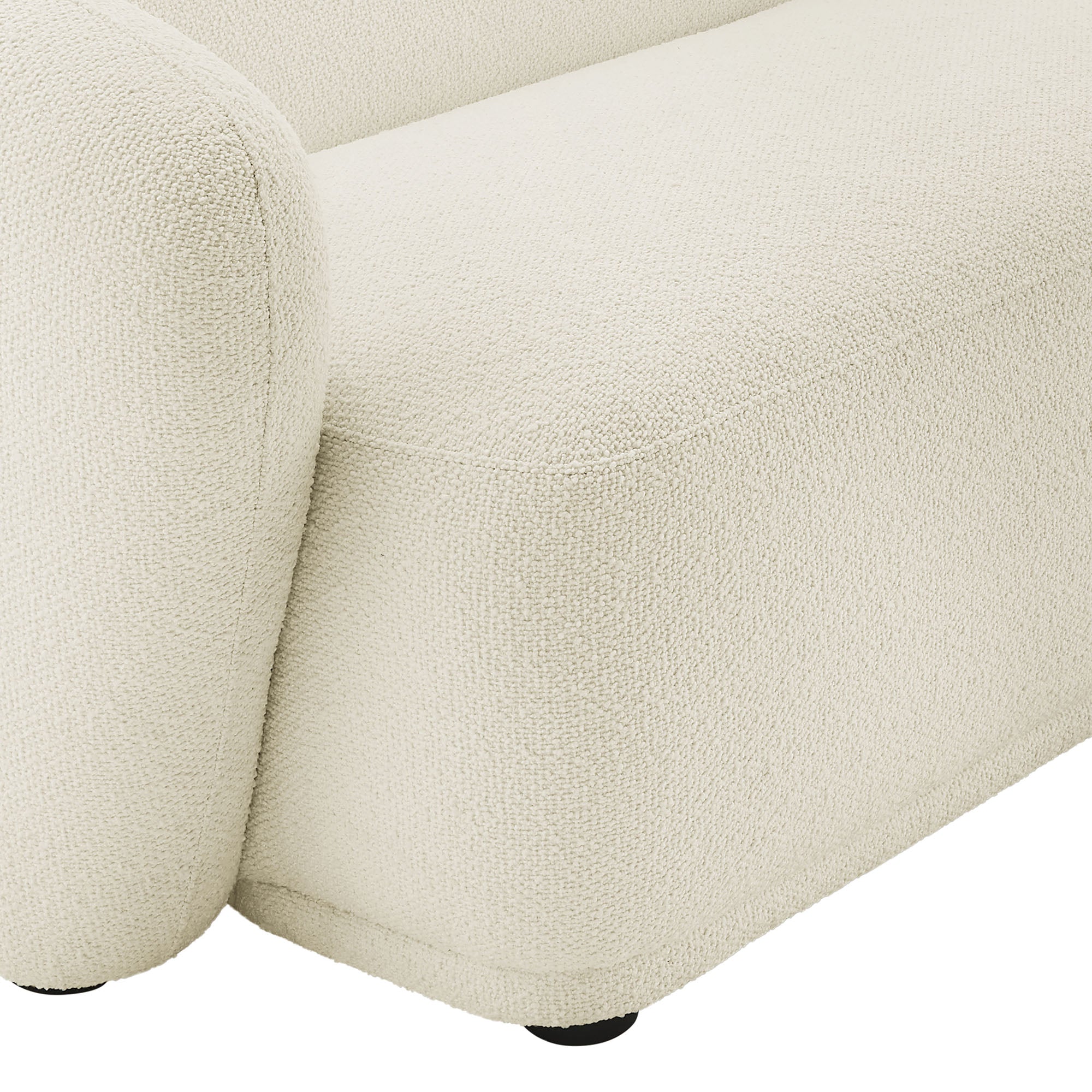 Modway EEI-7503 Monica 2 Piece Right Facing Boucle Fabric Modular Sofa with Chaise