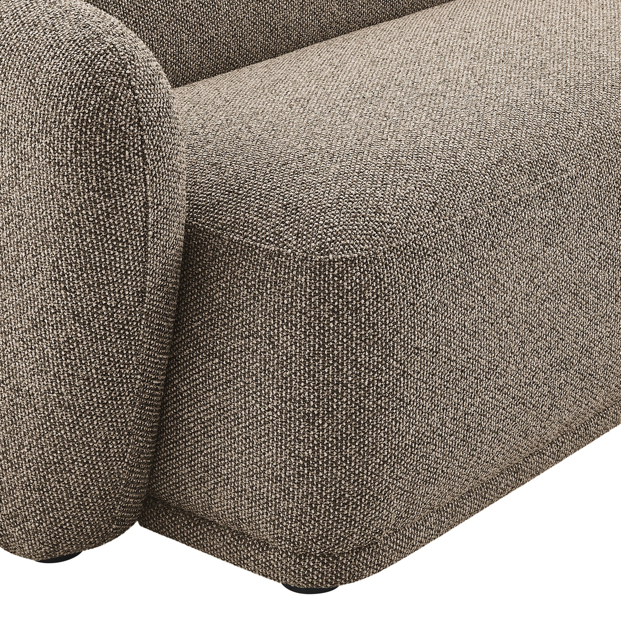 Modway EEI-7503 Monica 2 Piece Right Facing Boucle Fabric Modular Sofa with Chaise
