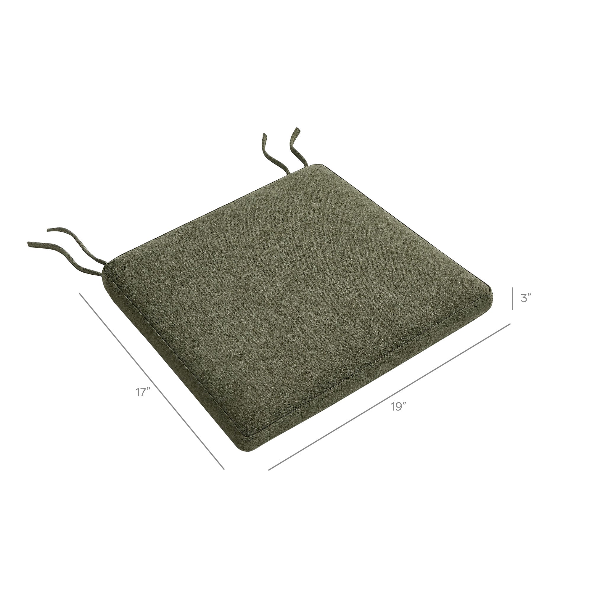 Modway Jax Fabric Dining Chair Seat Cushion