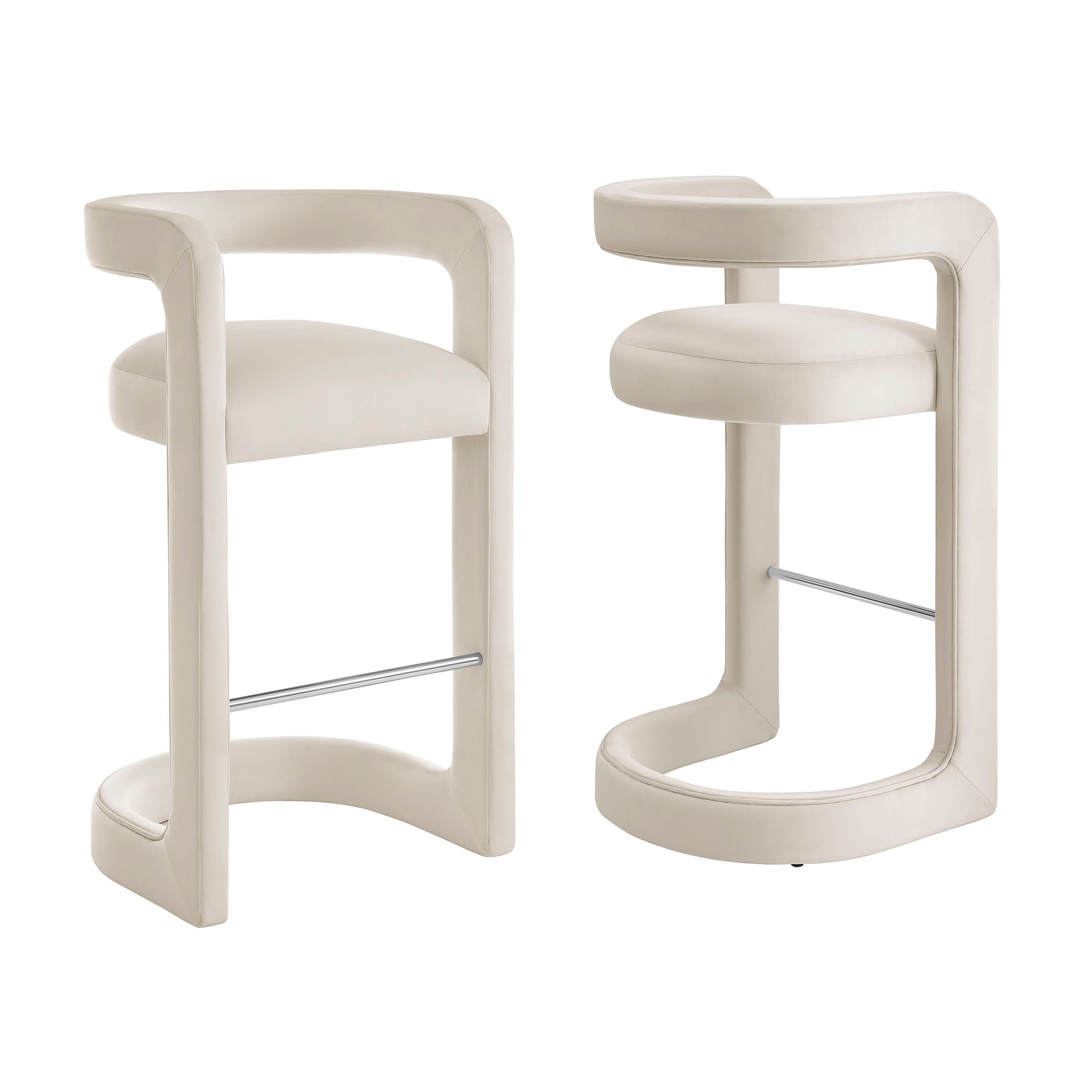 Modway EEI-7521 Winslow Performance Velvet Bar Stool Set of 2