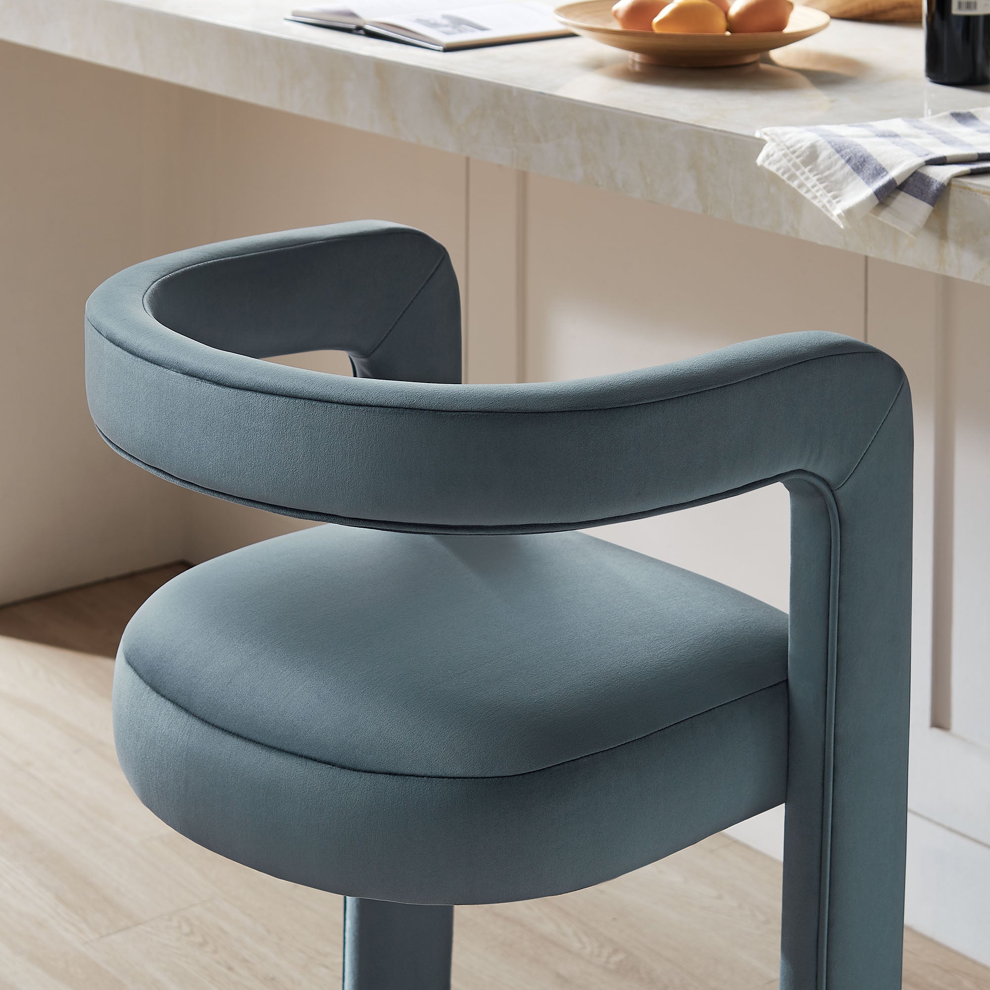 Modway EEI-7521 Winslow Performance Velvet Bar Stool Set of 2