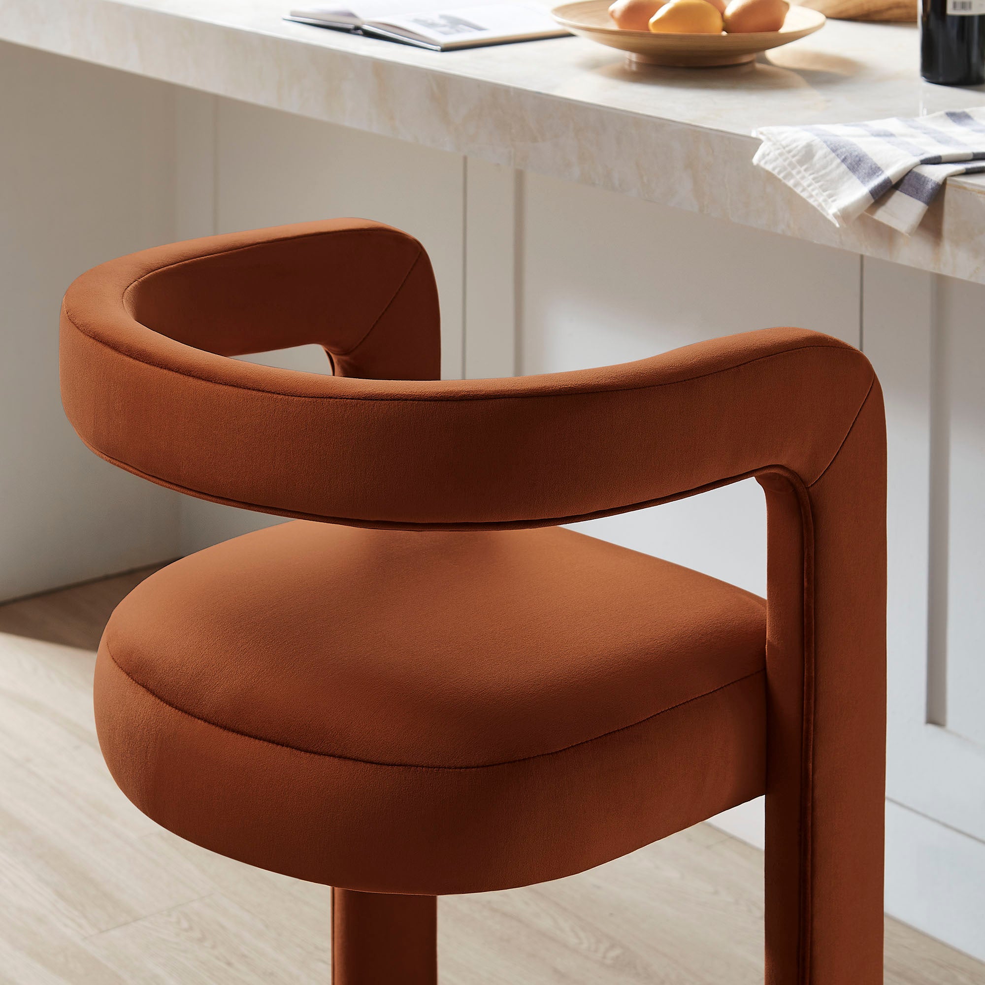 Modway EEI-7521 Winslow Performance Velvet Bar Stool Set of 2