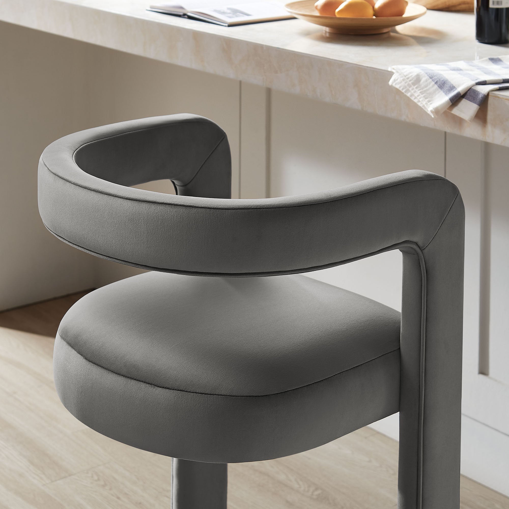 Modway EEI-7521 Winslow Performance Velvet Bar Stool Set of 2