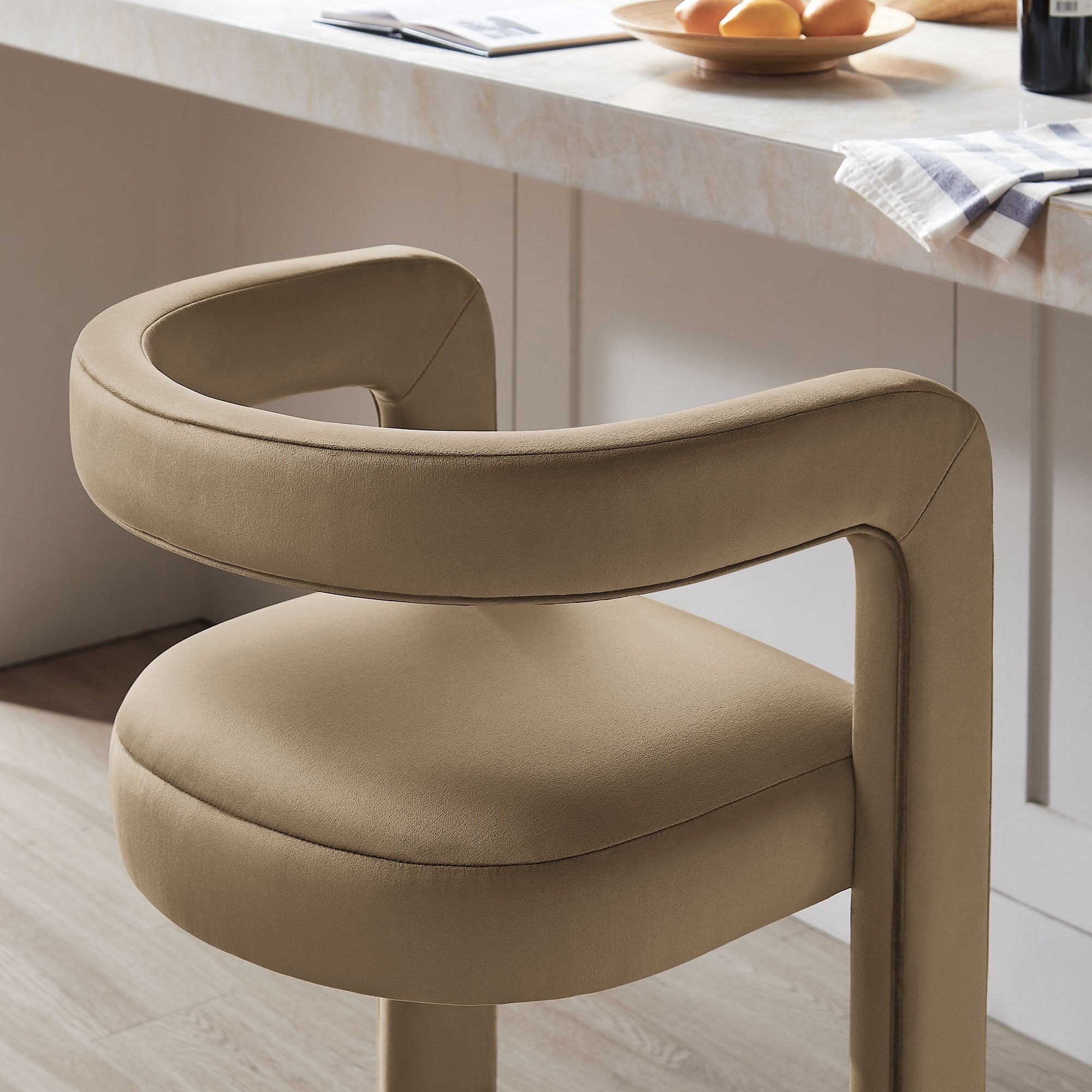 Modway EEI-7521 Winslow Performance Velvet Bar Stool Set of 2
