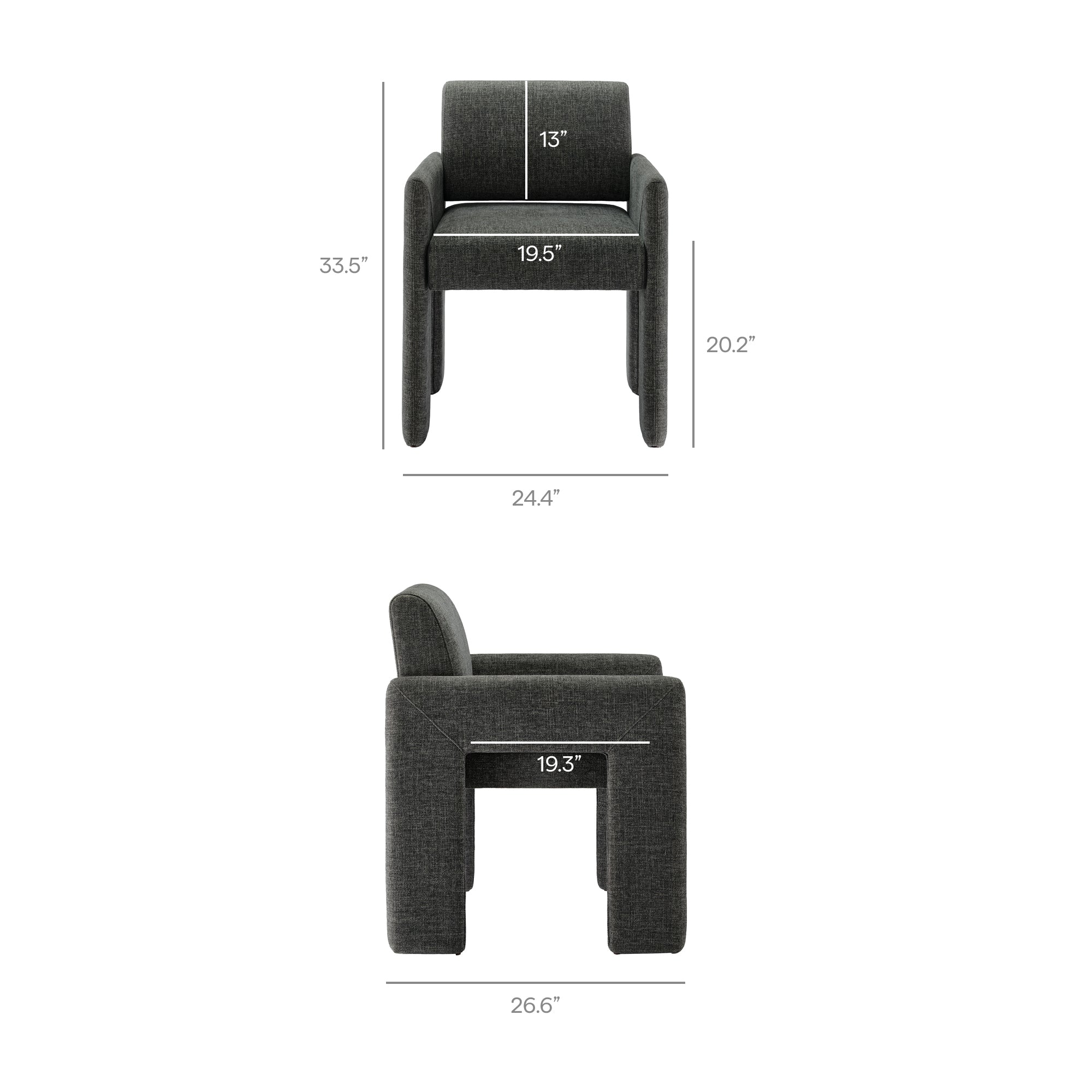 Modway EEI-7524 Daven Fabric Upholstered Dining Chair