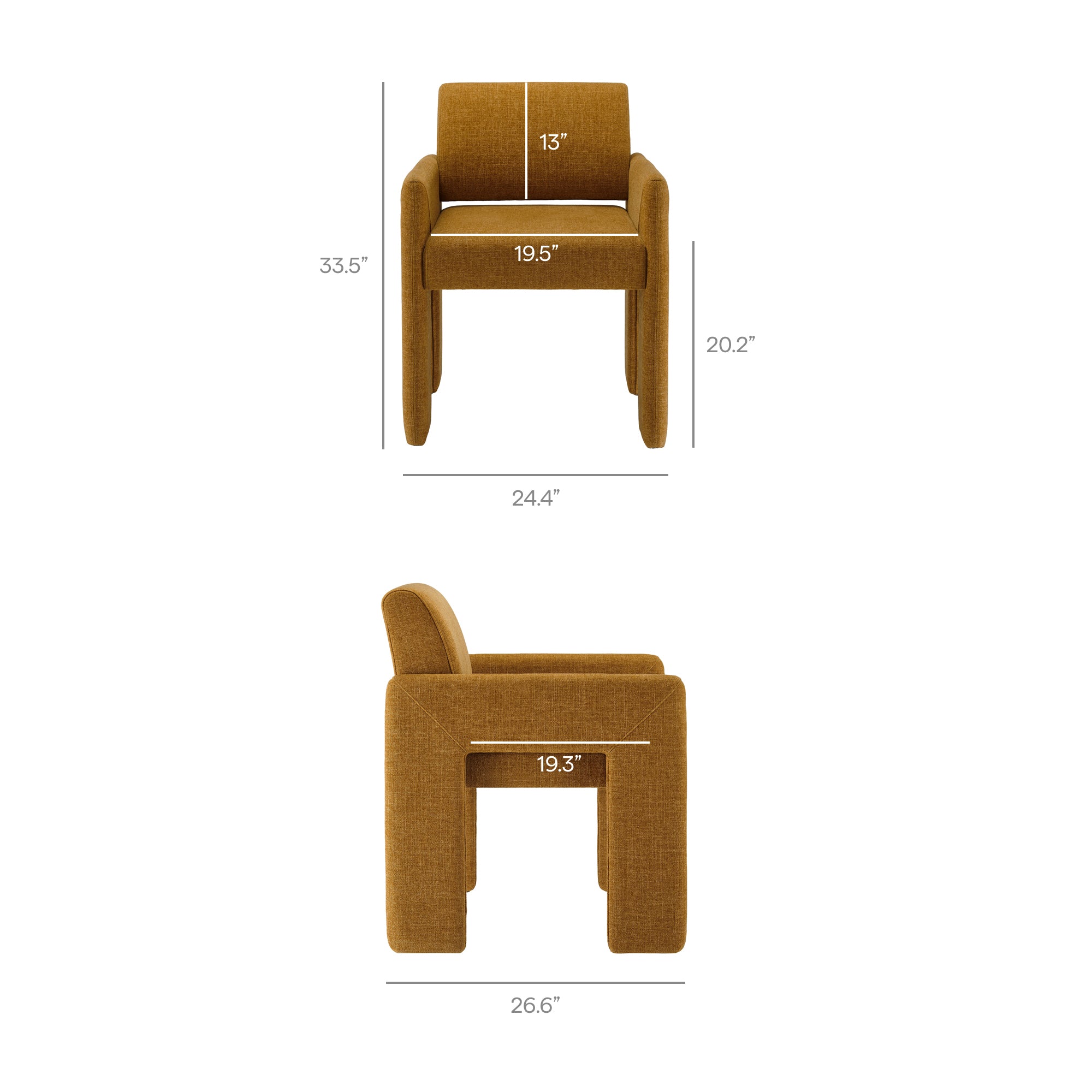 Modway EEI-7524 Daven Fabric Upholstered Dining Chair