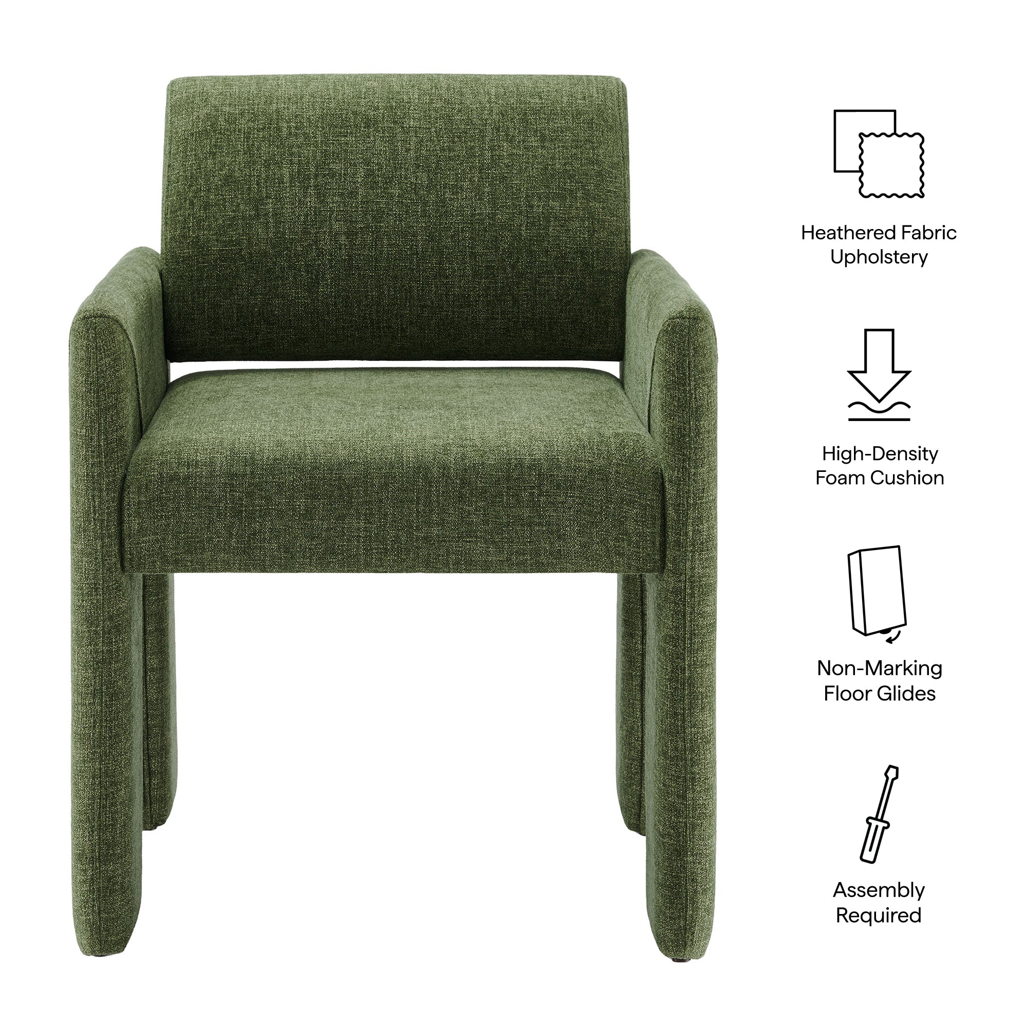 Modway EEI-7524 Daven Fabric Upholstered Dining Chair