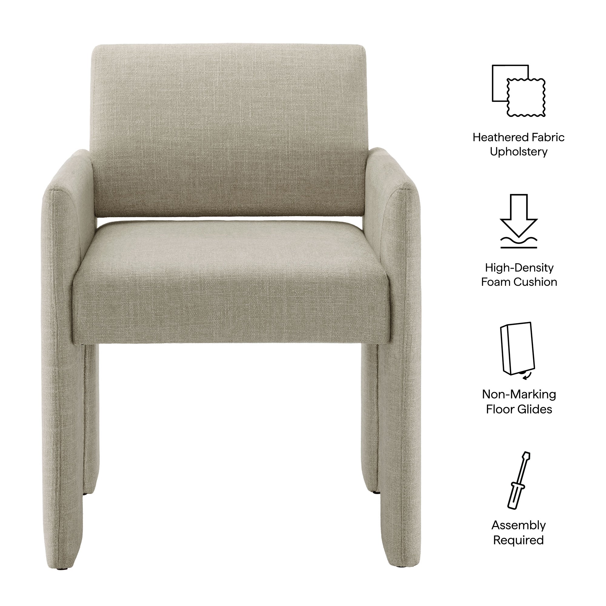 Modway EEI-7524 Daven Fabric Upholstered Dining Chair