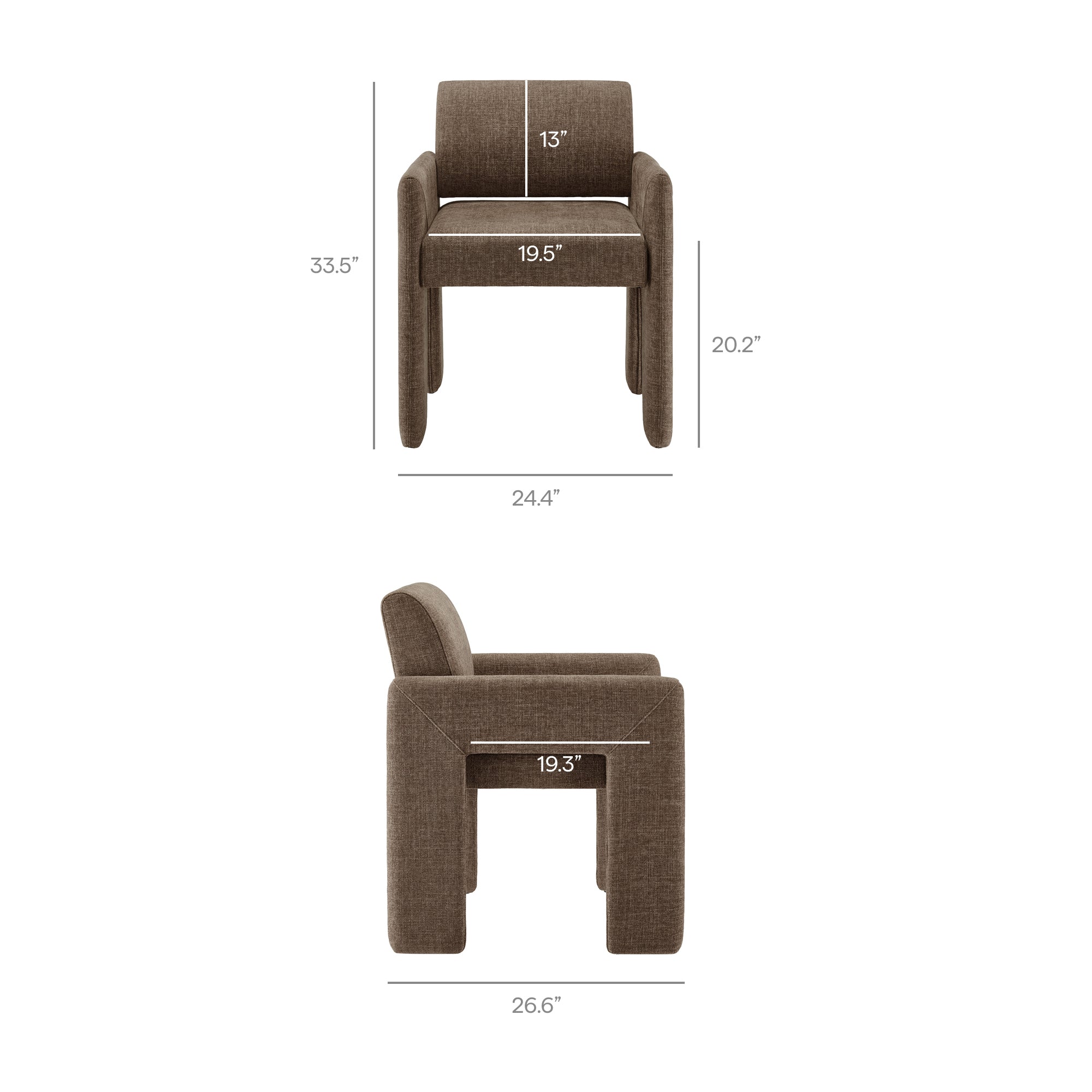 Modway EEI-7524 Daven Fabric Upholstered Dining Chair