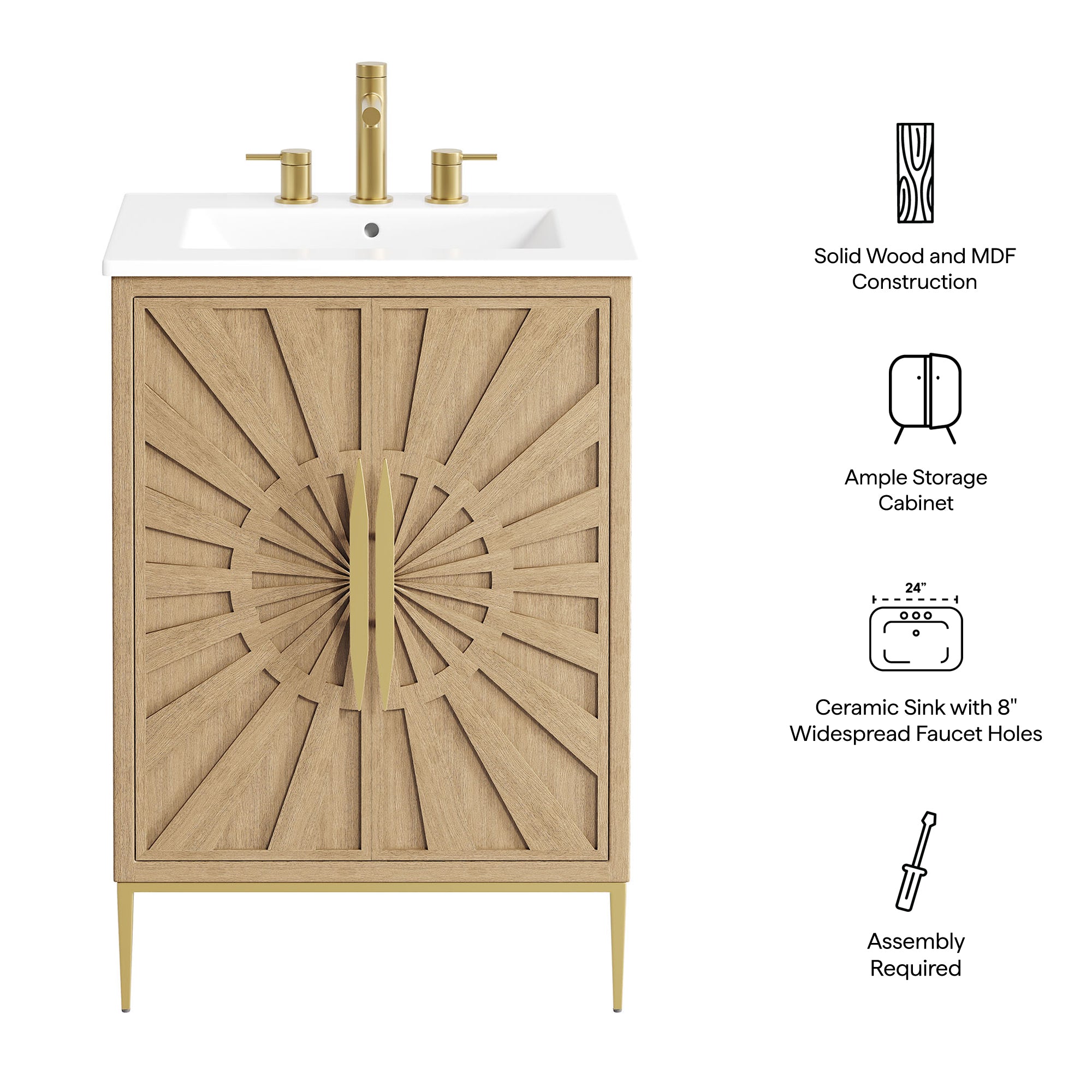 Modway EEI-7526 Awaken 24" Bathroom Vanity