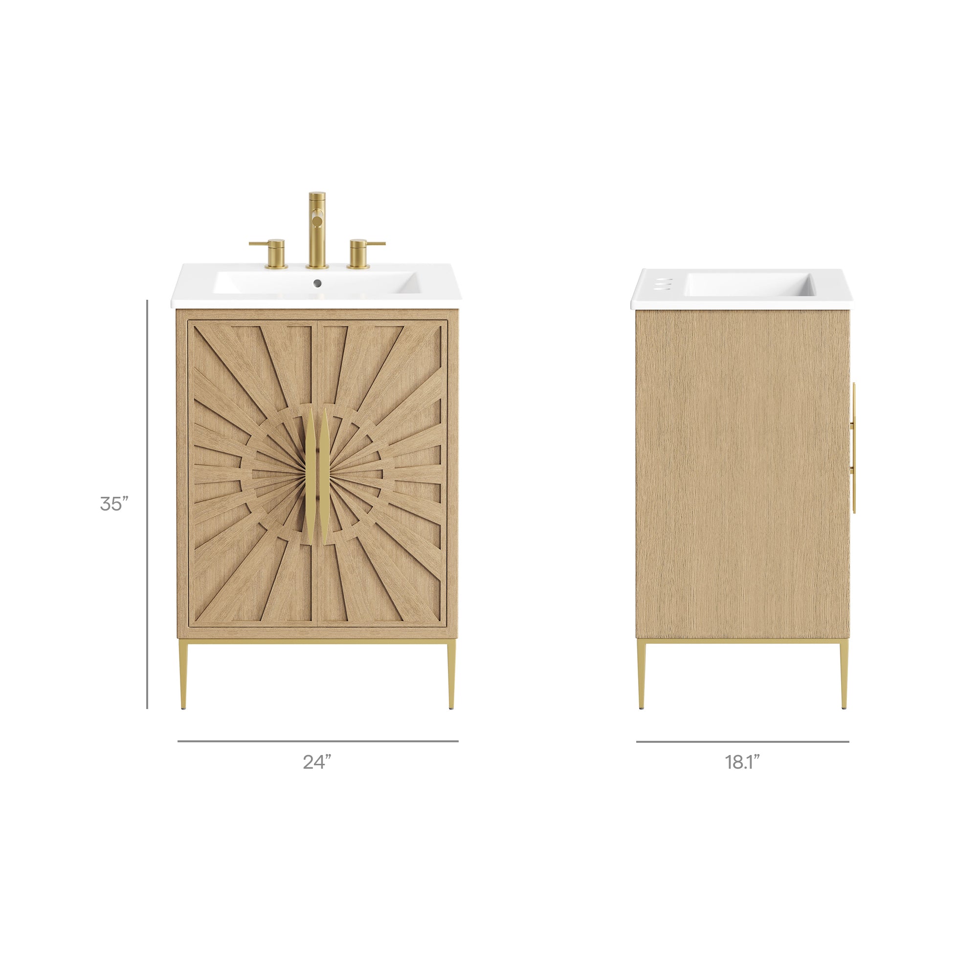 Modway EEI-7526 Awaken 24" Bathroom Vanity