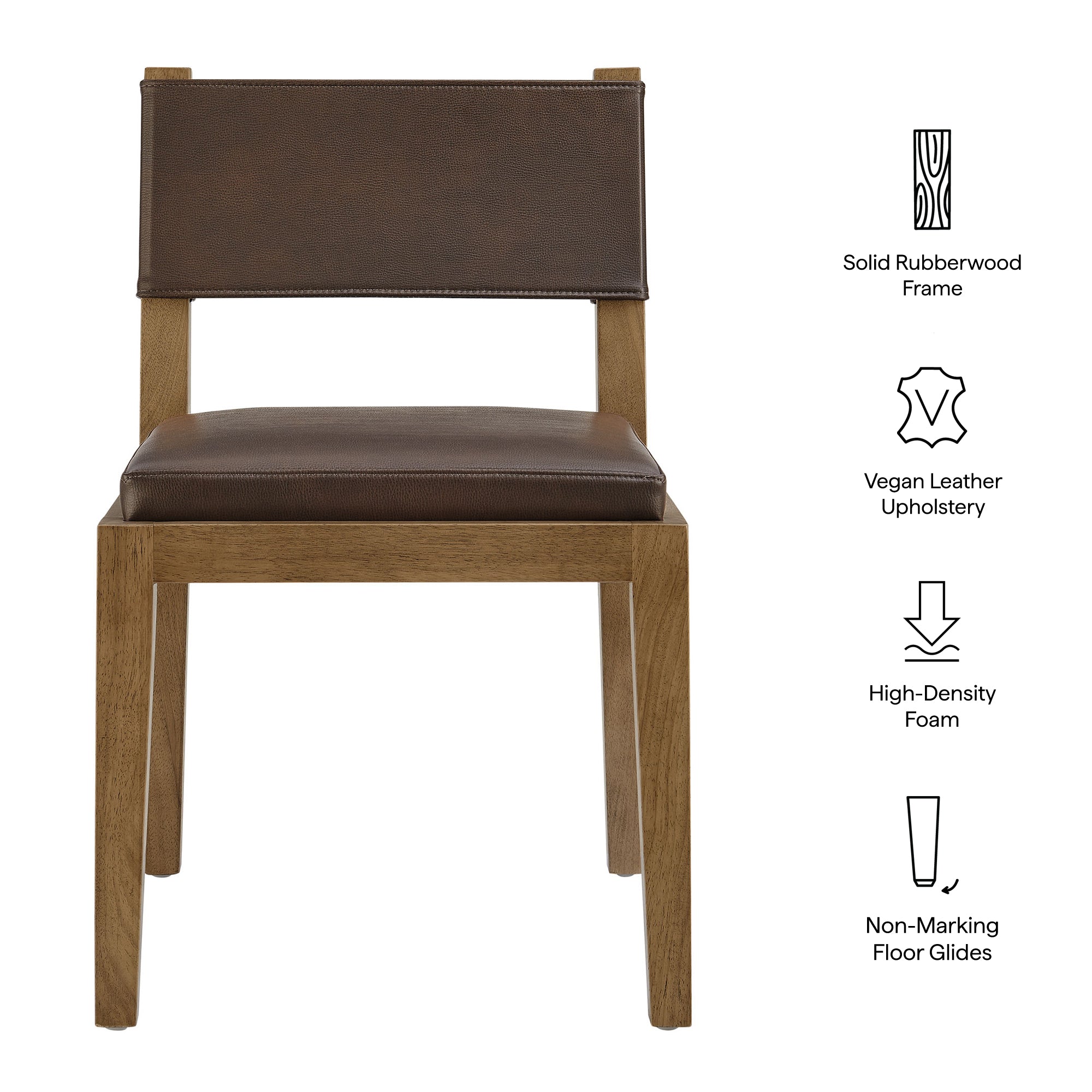 Modway EEI-7527 Calder Vegan Leather Dining Side Chair