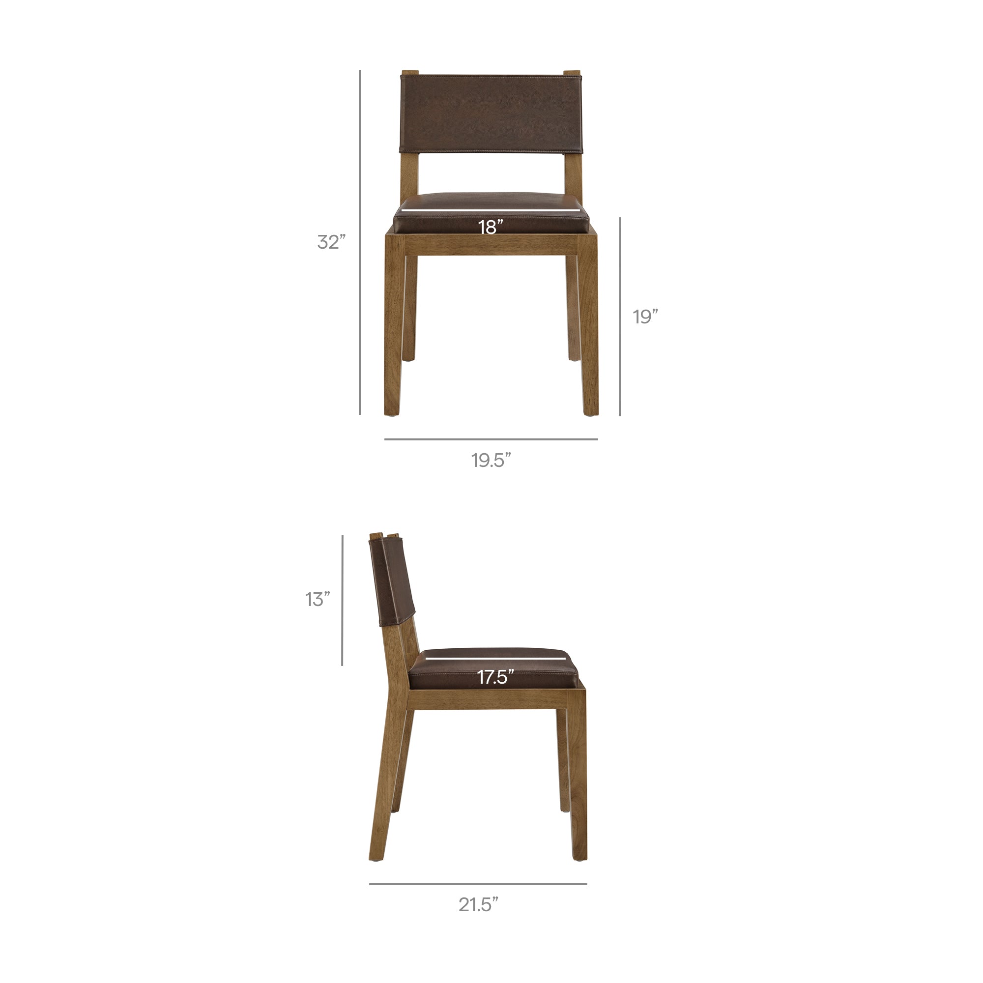 Modway EEI-7527 Calder Vegan Leather Dining Side Chair