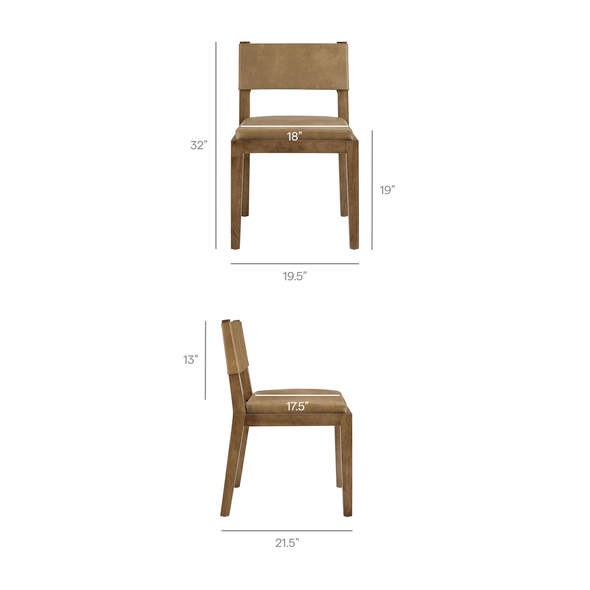 Modway EEI-7527 Calder Vegan Leather Dining Side Chair
