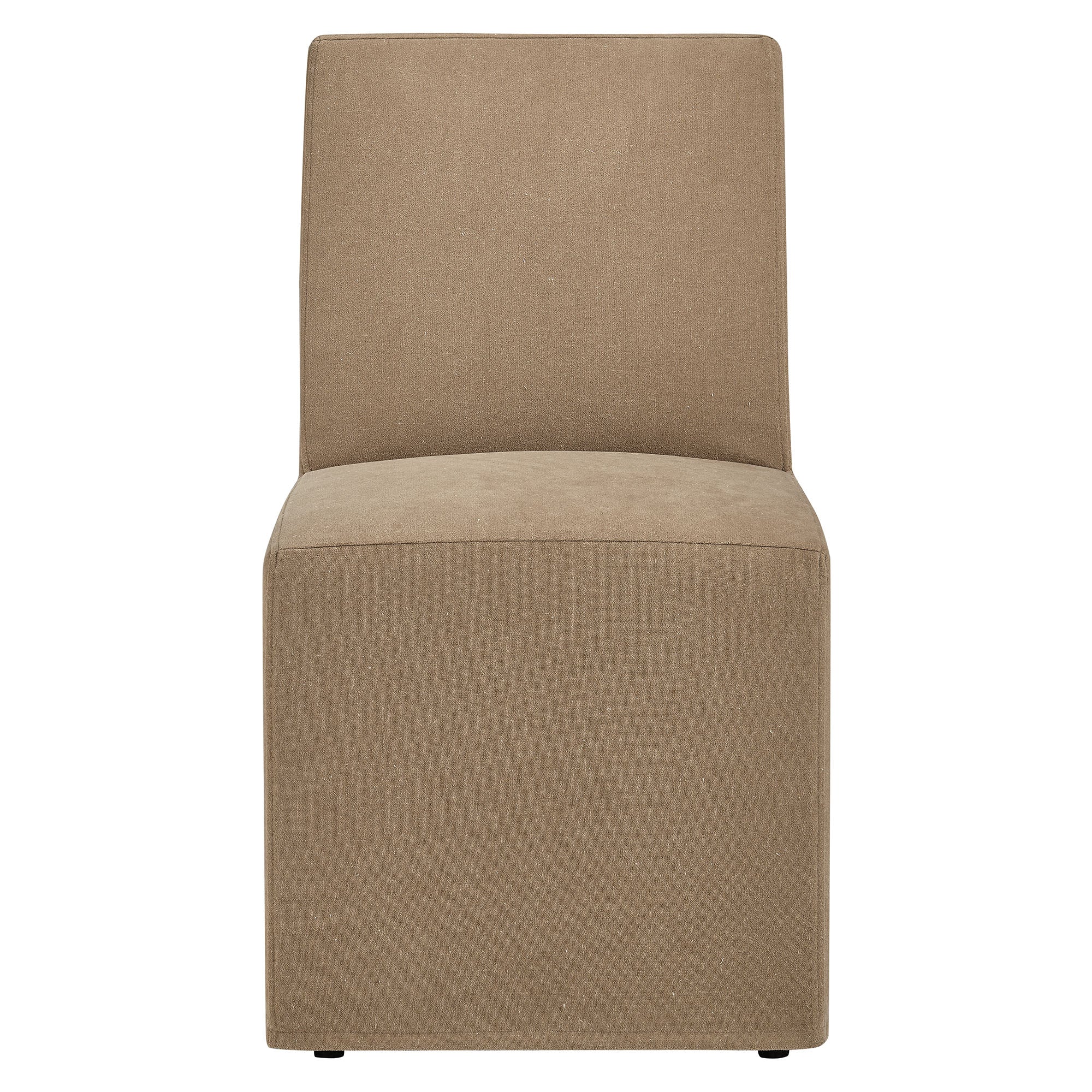 Modway Tessera Upholstered Linen-Blend Slipcovered Dining Chair