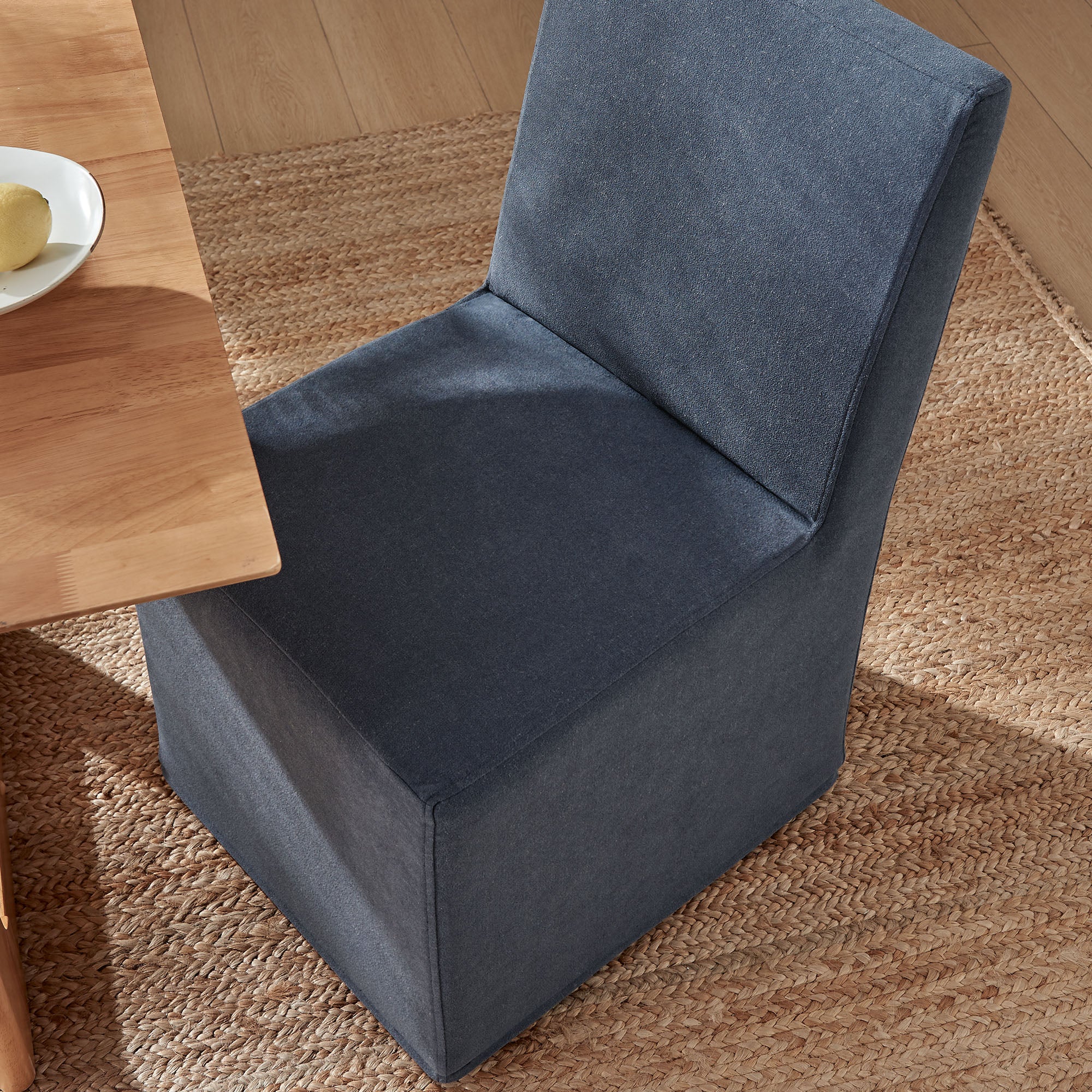 Modway Tessera Upholstered Linen-Blend Slipcovered Dining Chair