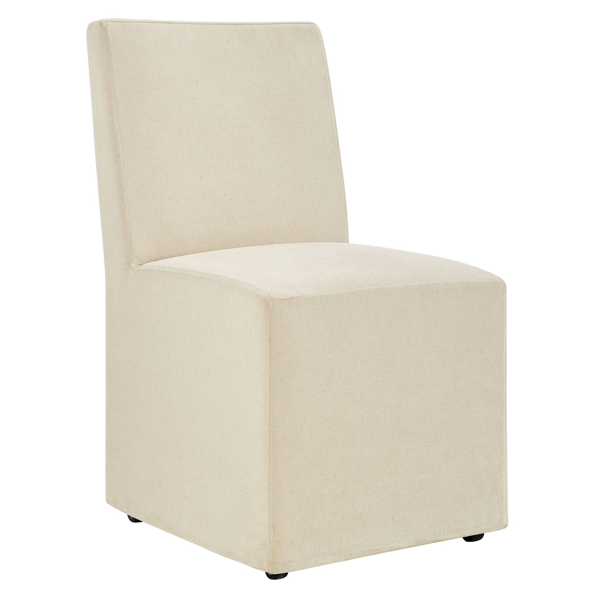 Modway Tessera Upholstered Linen-Blend Slipcovered Dining Chair