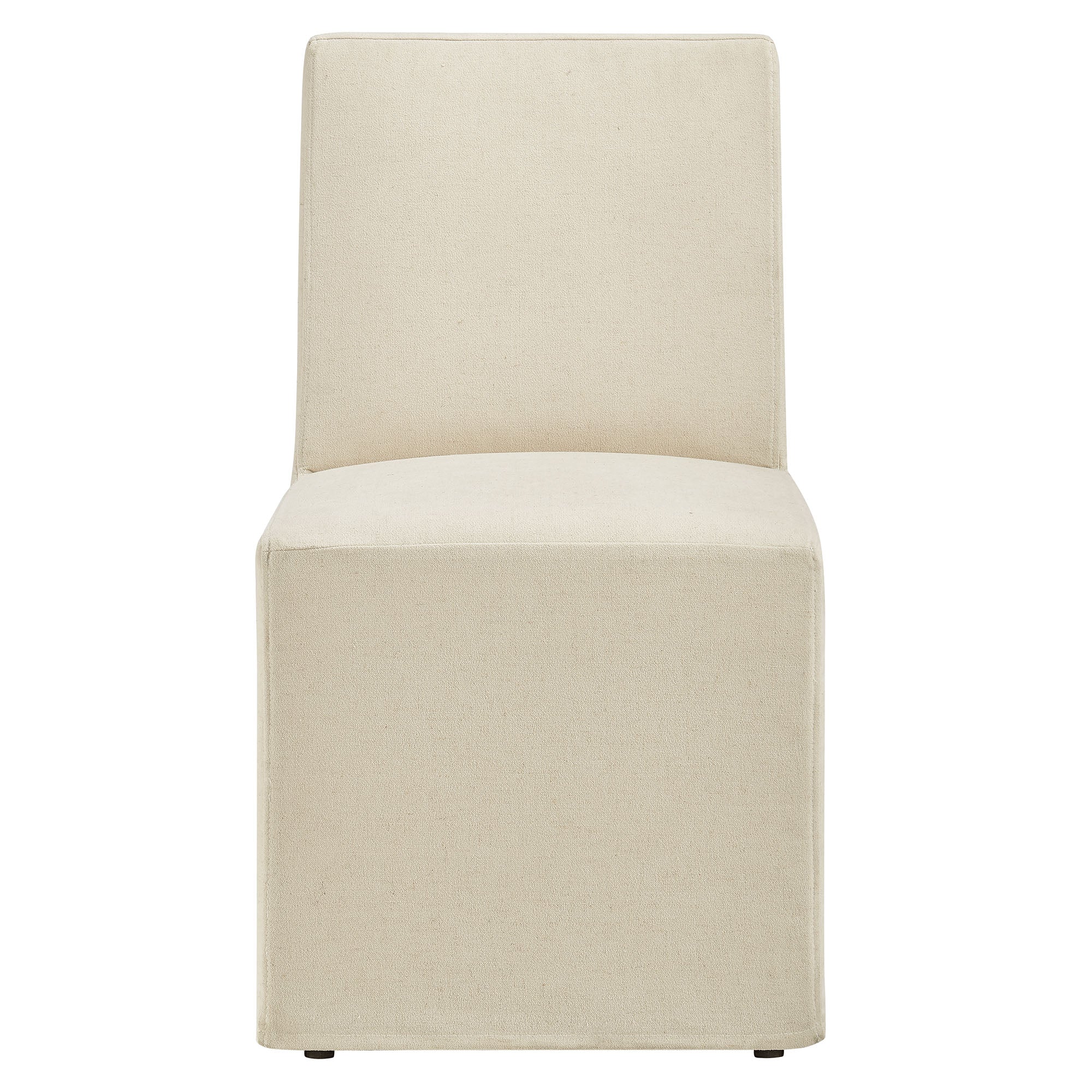 Modway Tessera Upholstered Linen-Blend Slipcovered Dining Chair