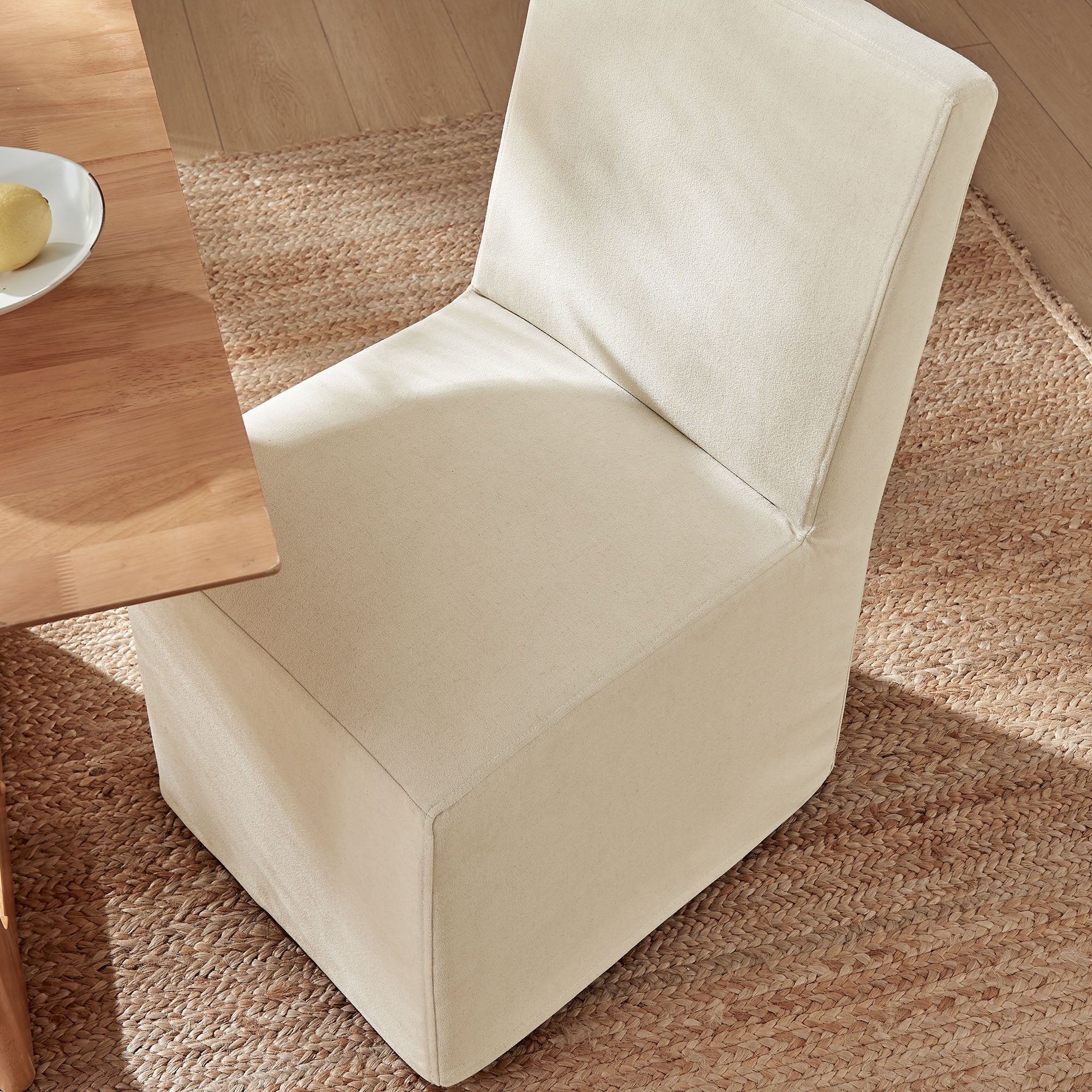 Modway EEI-7528 Tessera Upholstered Linen-Blend Slipcovered Dining Chair
