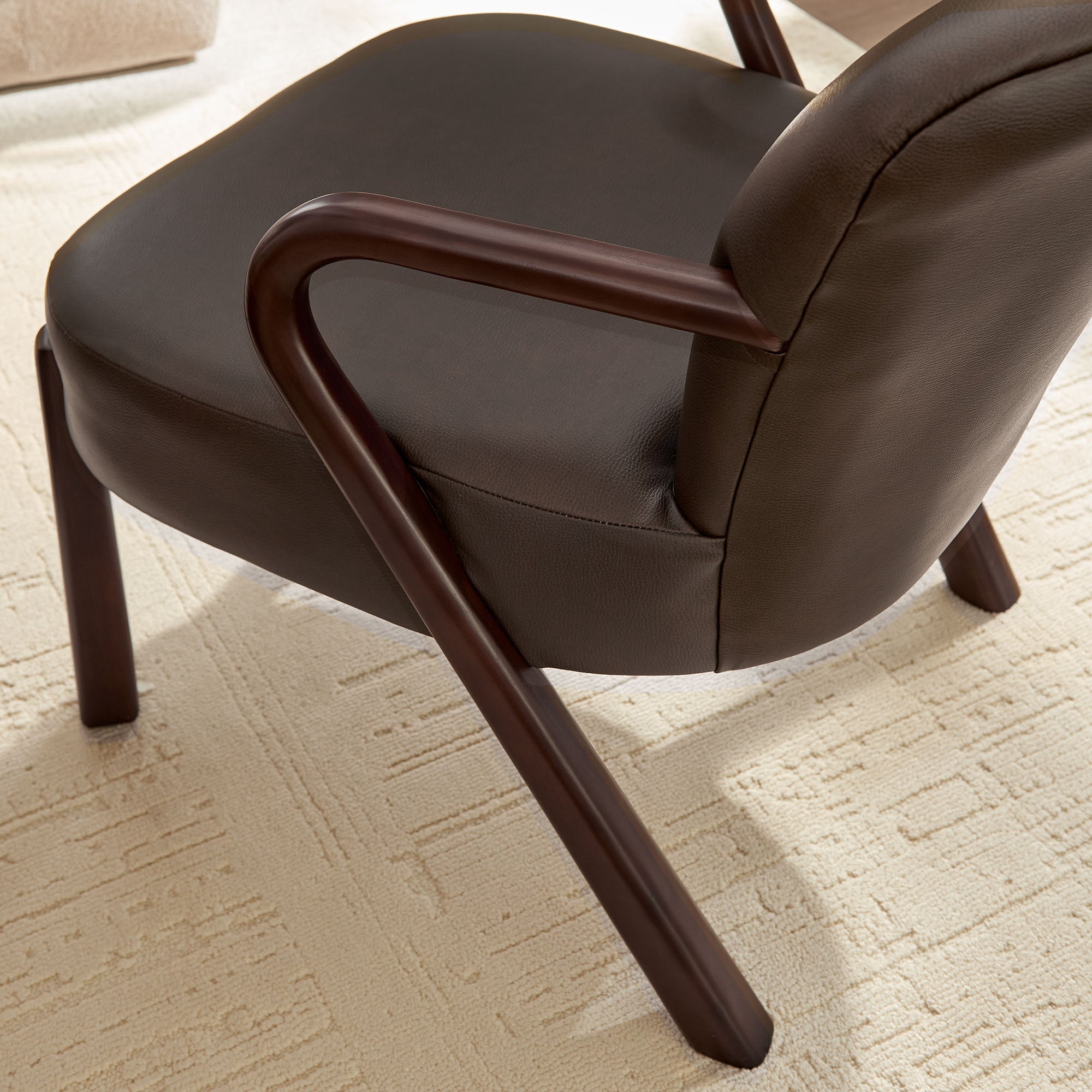 Modway EEI-7529 Arden Faux Leather Upholstered Accent Armchair