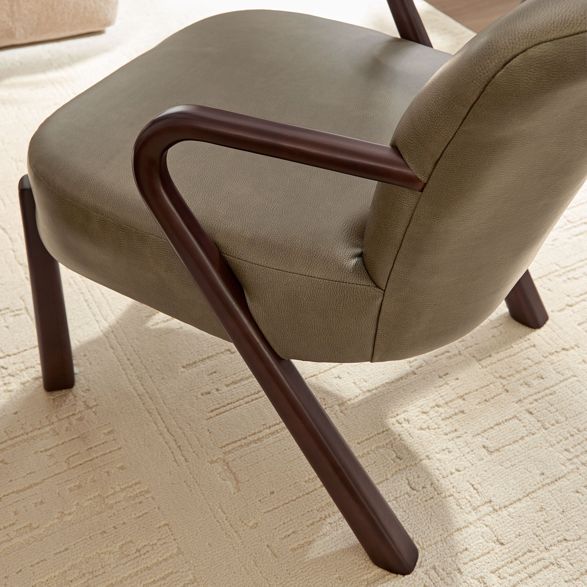 Modway EEI-7529 Arden Faux Leather Upholstered Accent Armchair