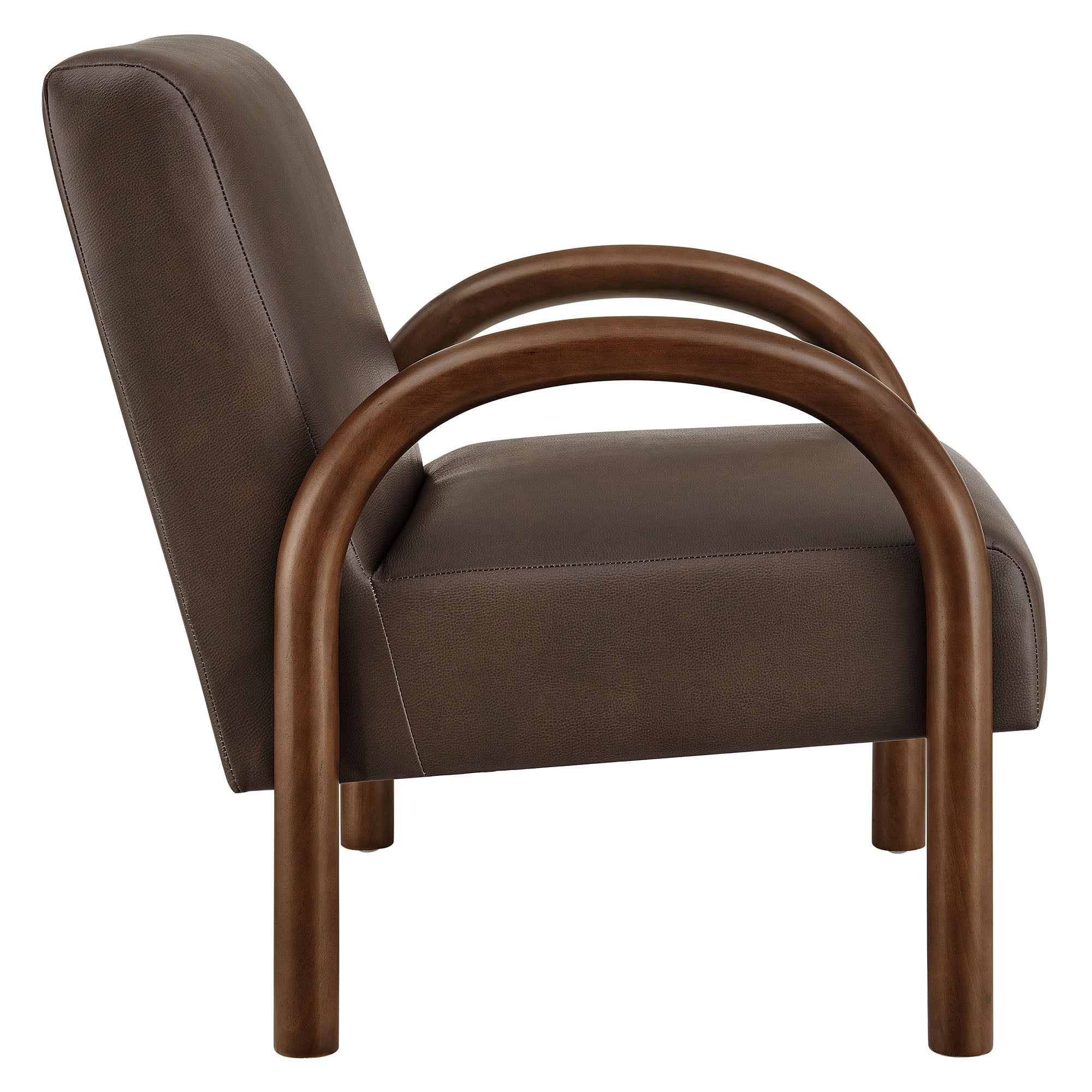 Modway EEI-7530 Lunet Faux Leather Upholstered Accent Chair
