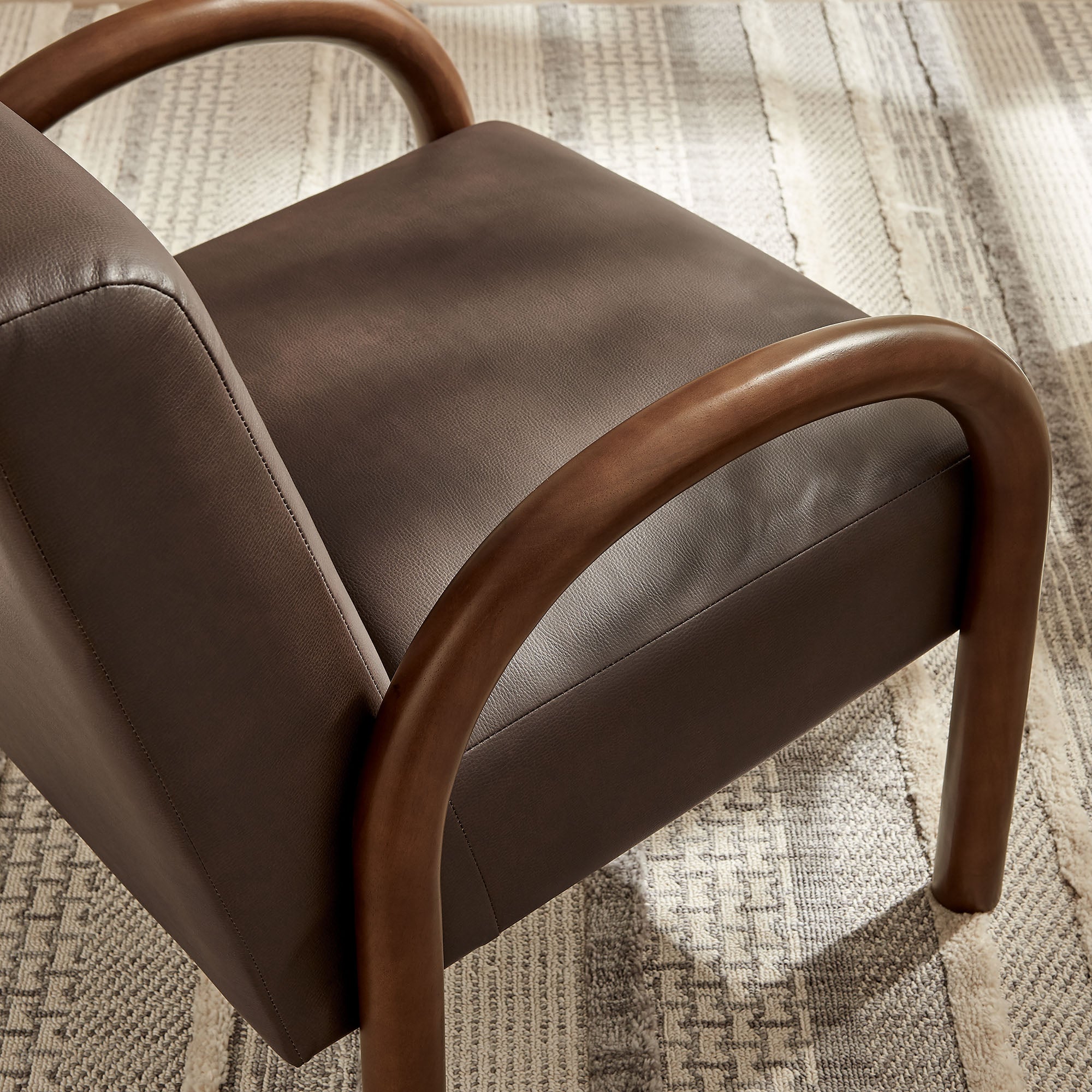 Modway EEI-7530 Lunet Faux Leather Upholstered Accent Chair