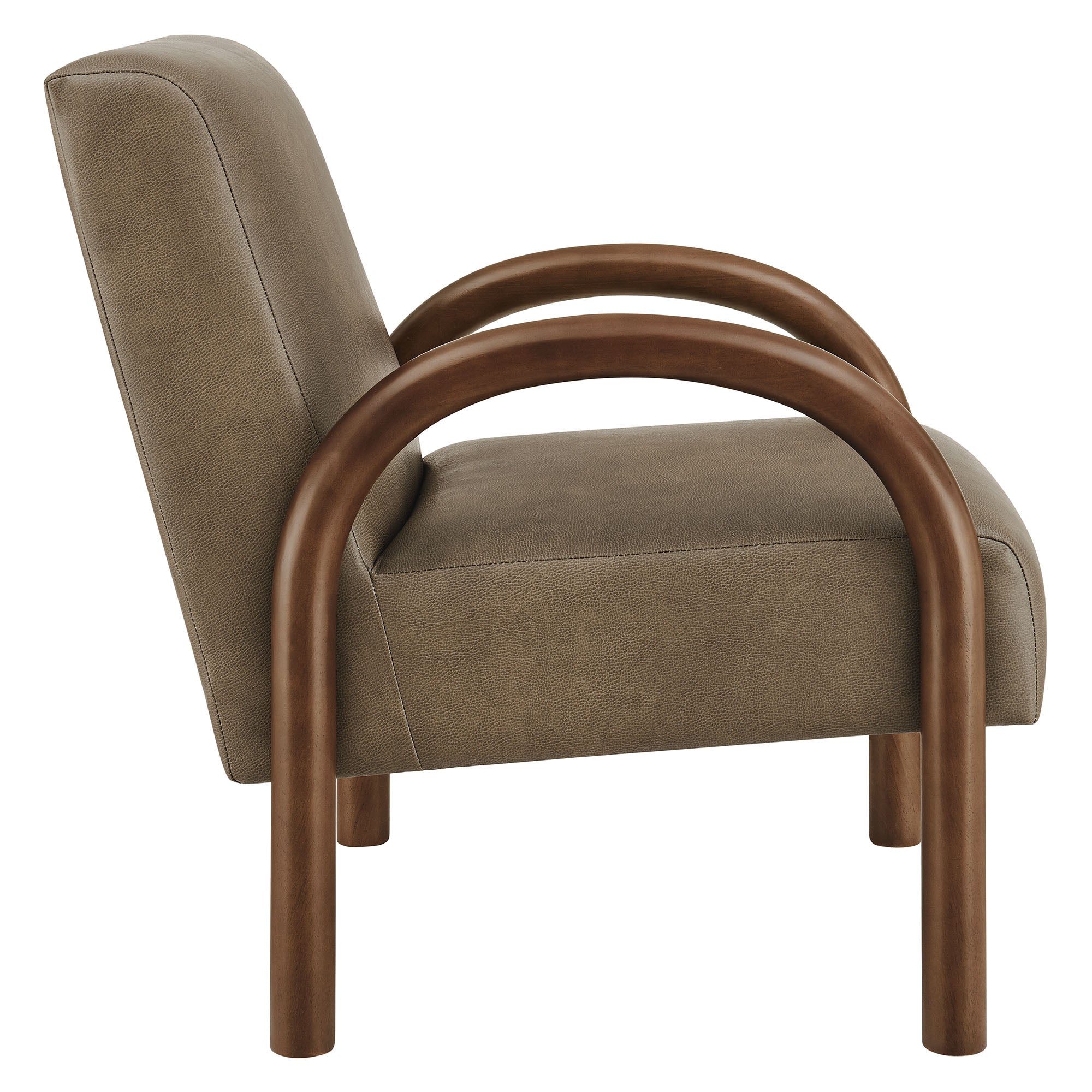Modway Lunet Faux Leather Upholstered Accent Chair