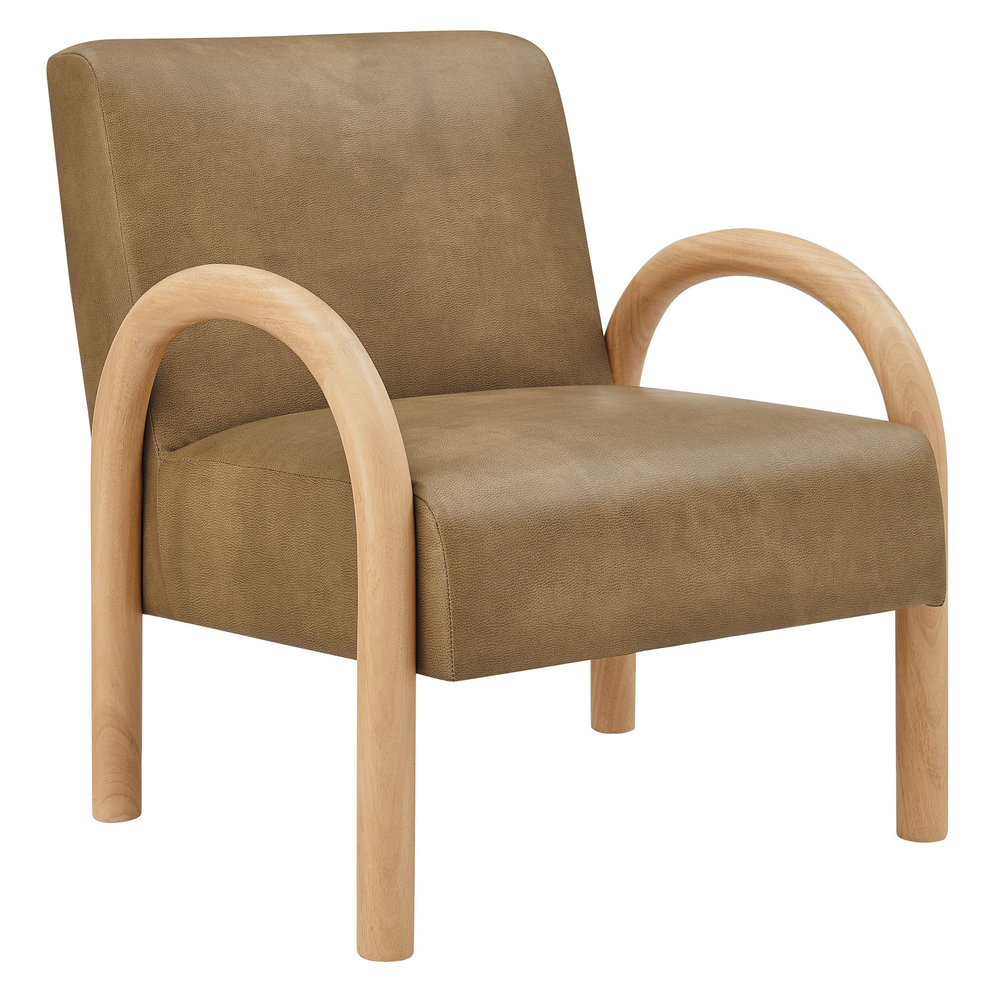 Modway EEI-7530 Lunet Faux Leather Upholstered Accent Chair