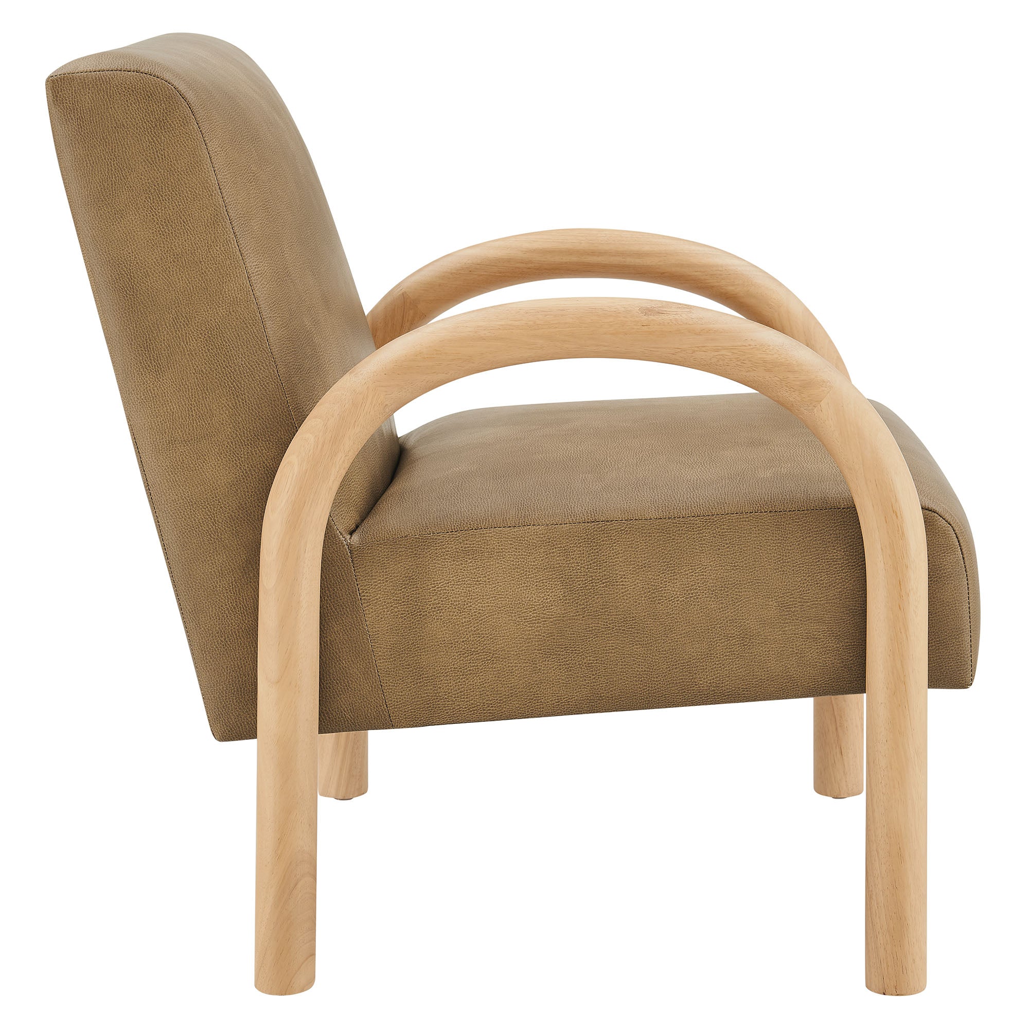 Modway EEI-7530 Lunet Faux Leather Upholstered Accent Chair