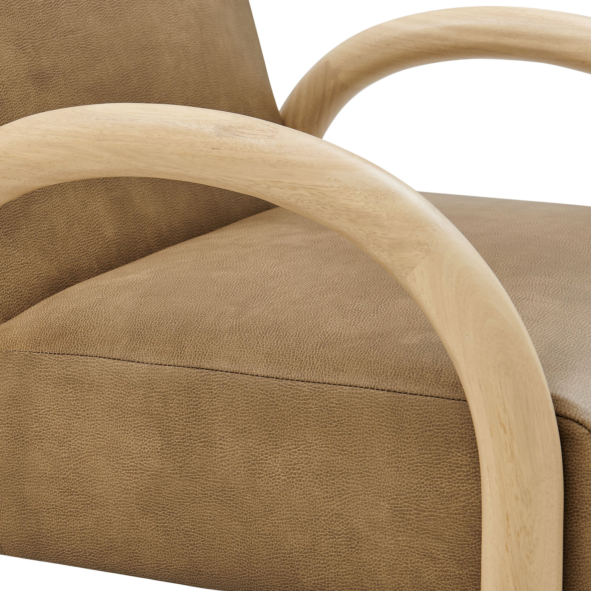 Modway Lunet Faux Leather Upholstered Accent Chair