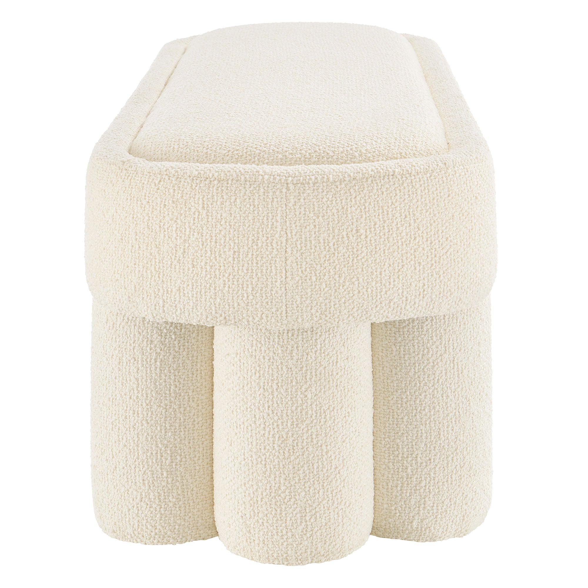 Modway Mossi 52-Inch Oval Boucle Fabric Bench