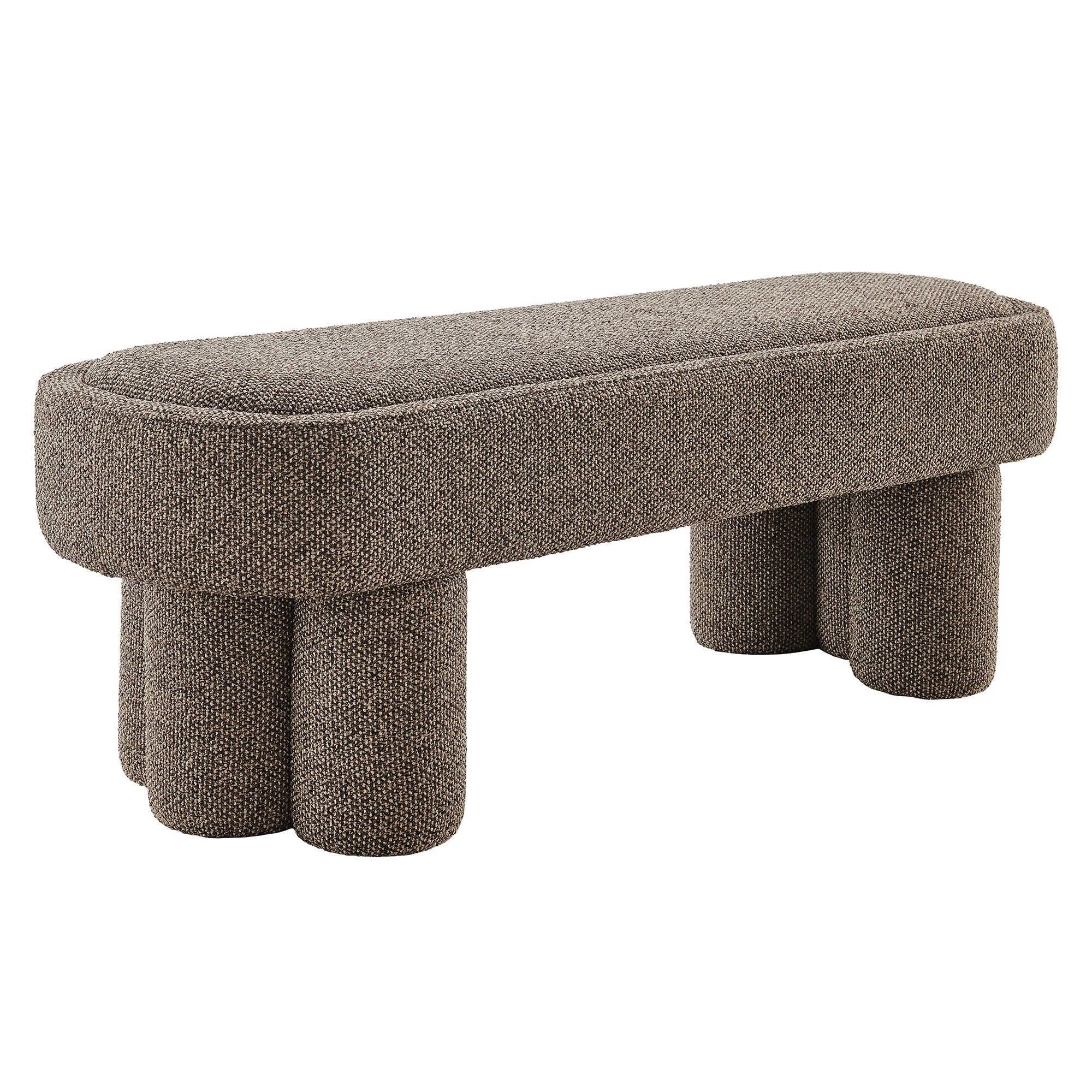 Modway EEI-7531 Mossi 52-Inch Oval Boucle Fabric Bench