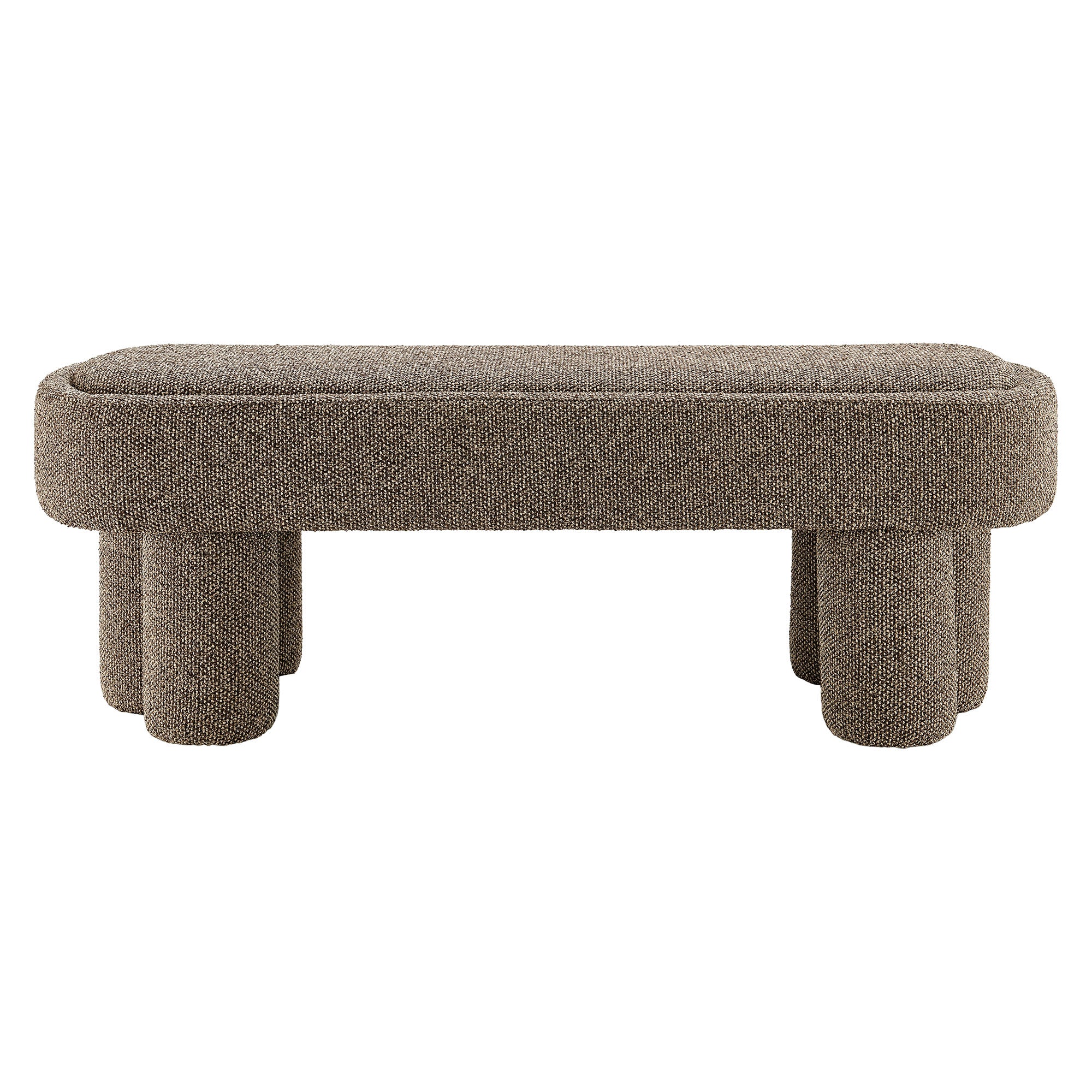 Modway Mossi 52-Inch Oval Boucle Fabric Bench