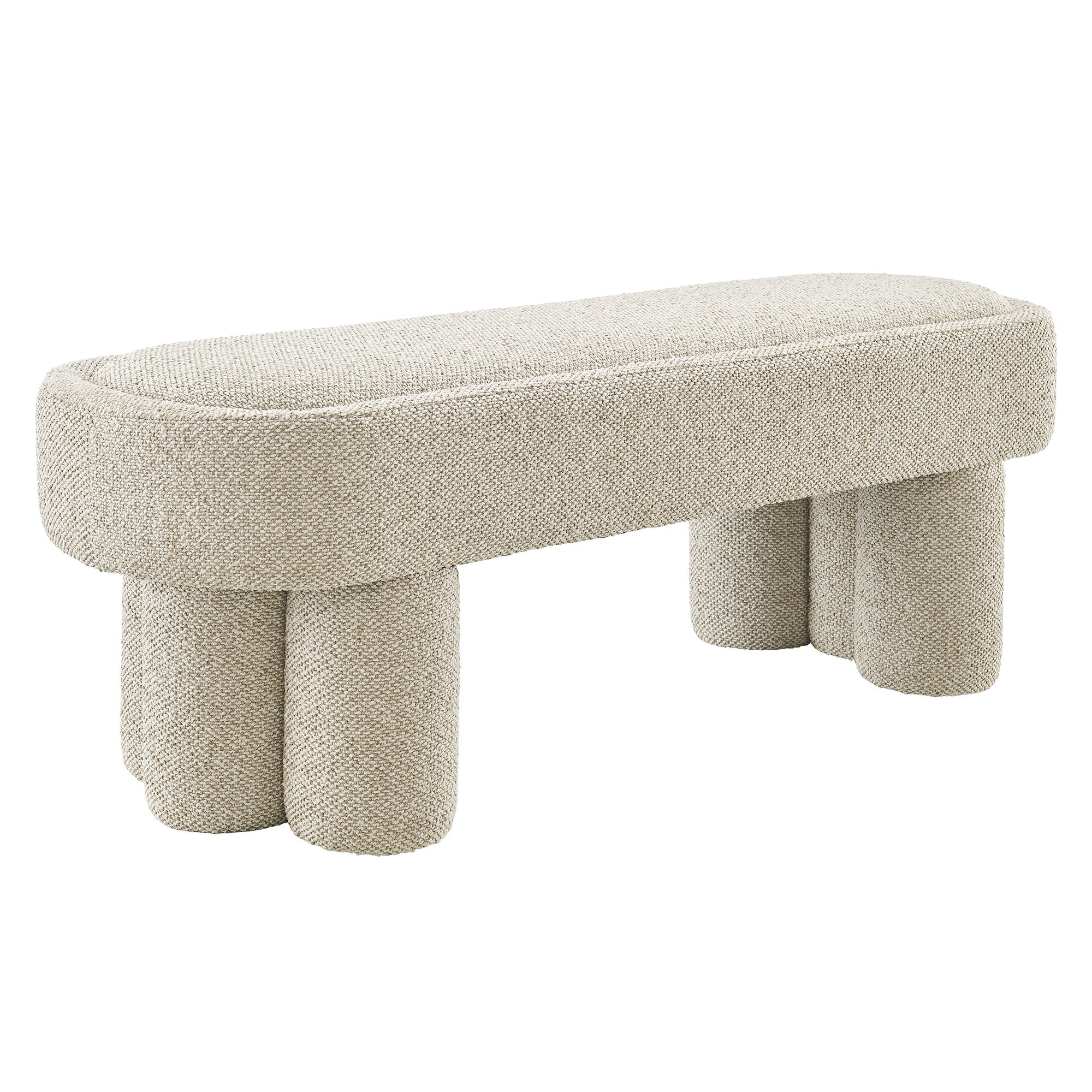 Modway EEI-7531 Mossi 52-Inch Oval Boucle Fabric Bench