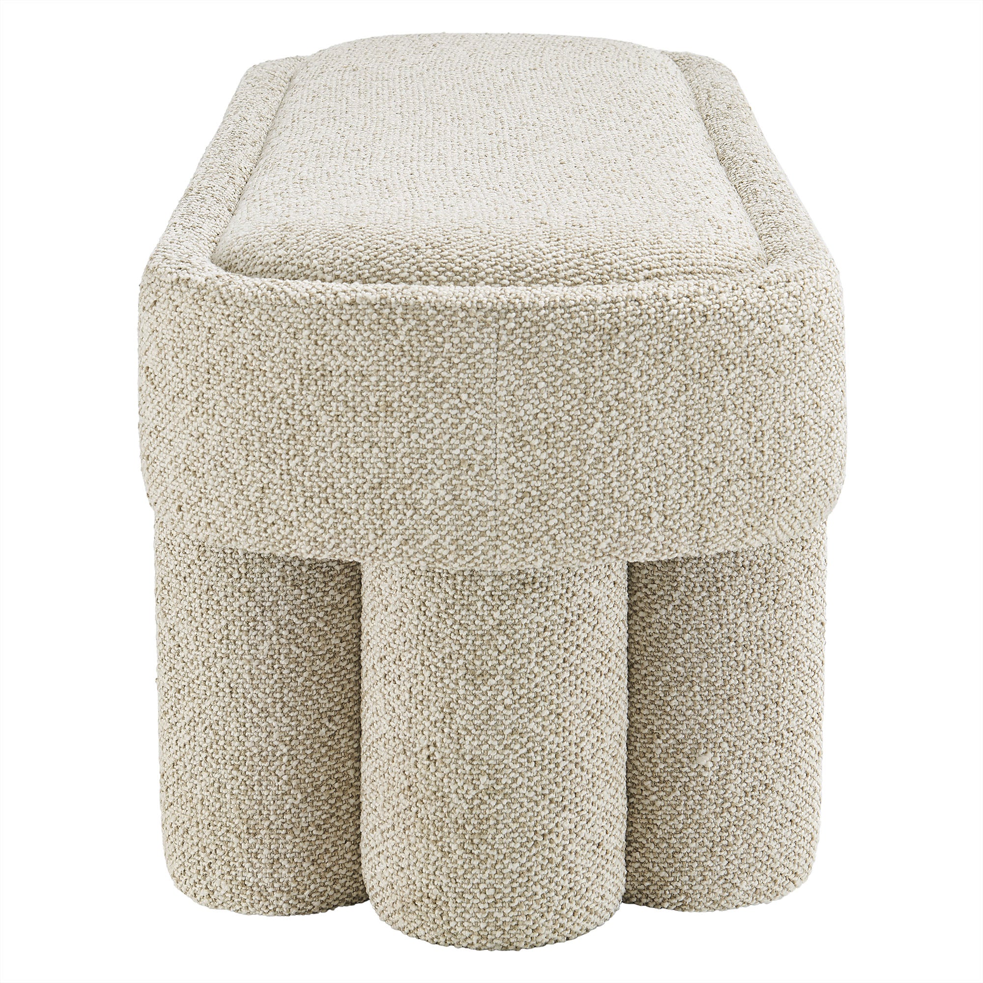 Modway Mossi 52-Inch Oval Boucle Fabric Bench