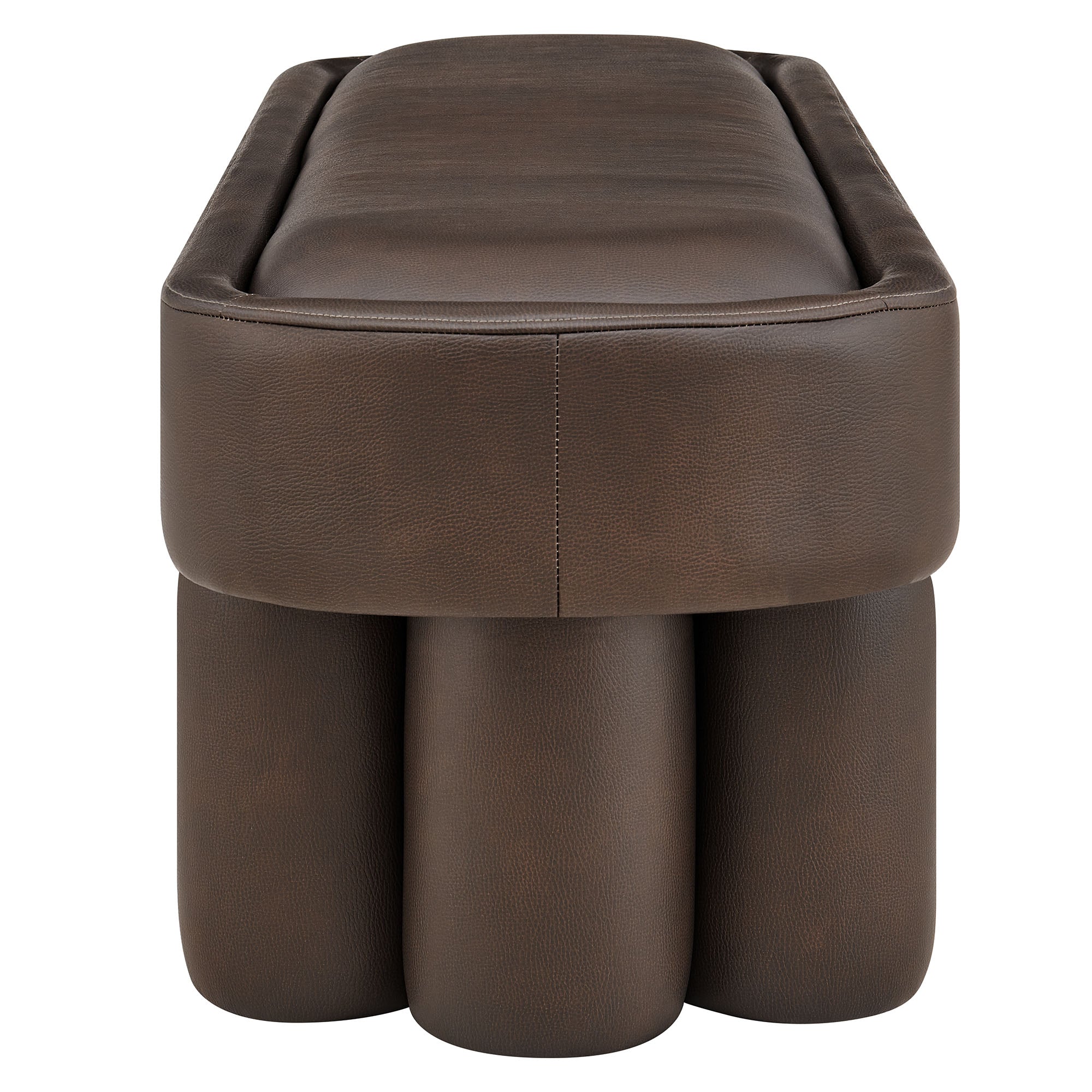 Modway Mossi 52-Inch Oval Vegan Leather Bench