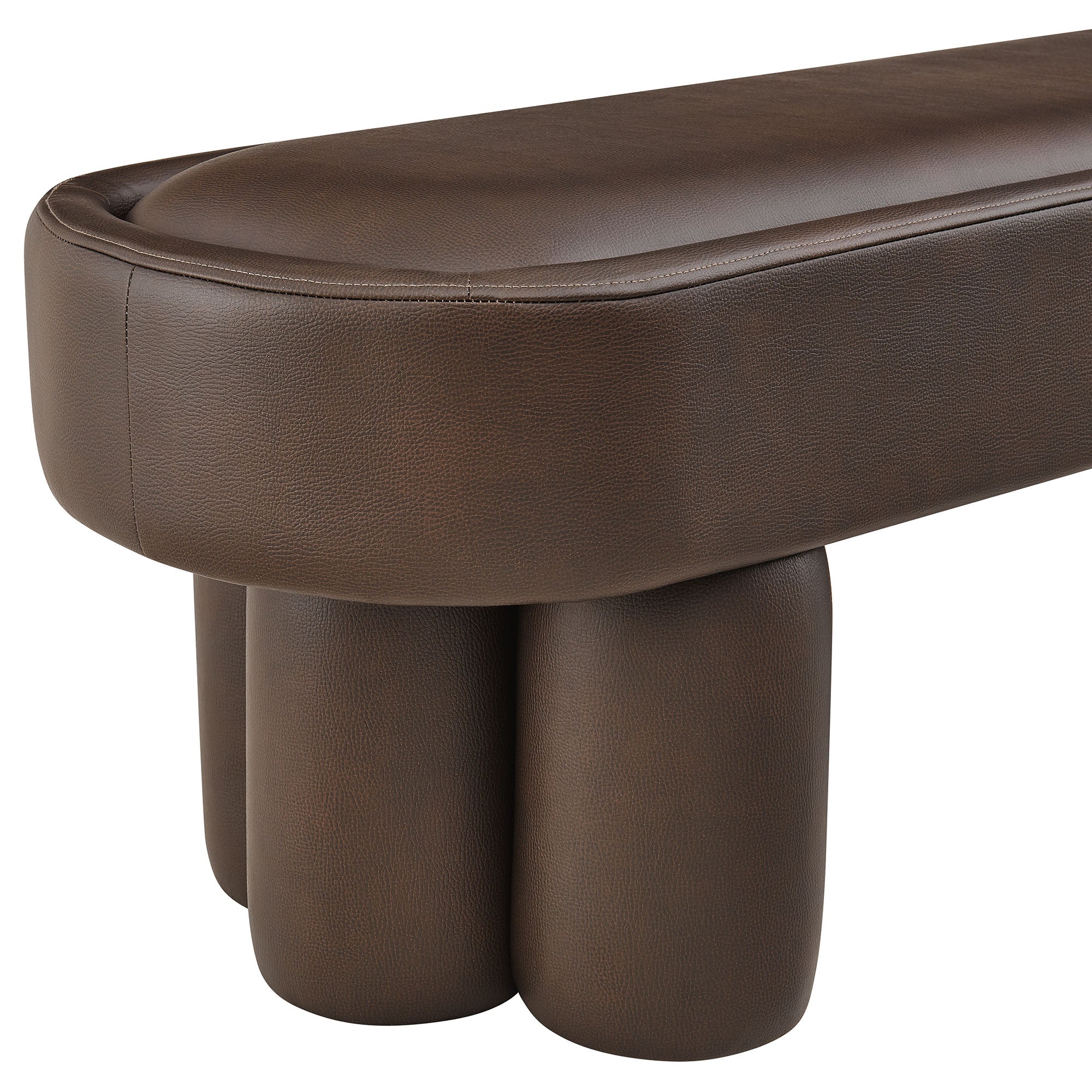 Modway EEI-7532 Mossi 52-Inch Oval Vegan Leather Bench