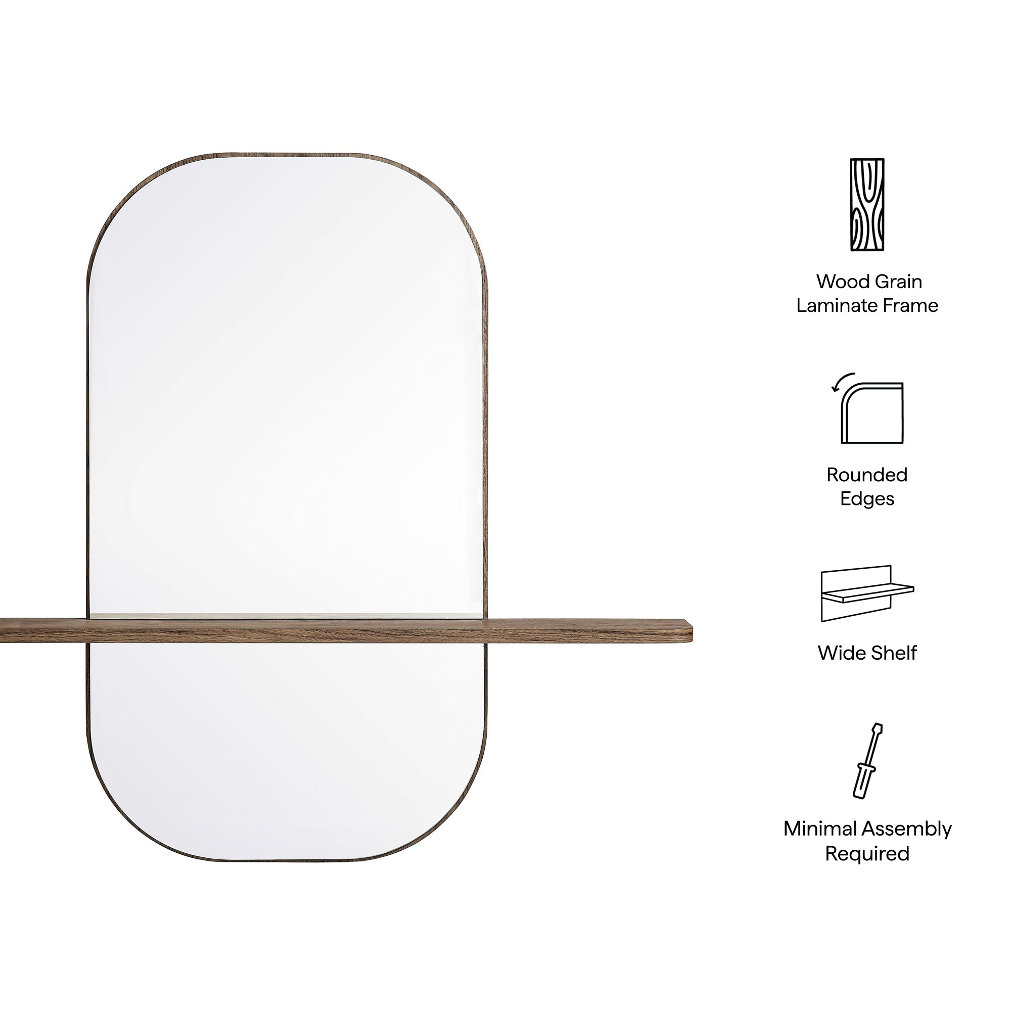 Modway Solstice Large Oval Mirror