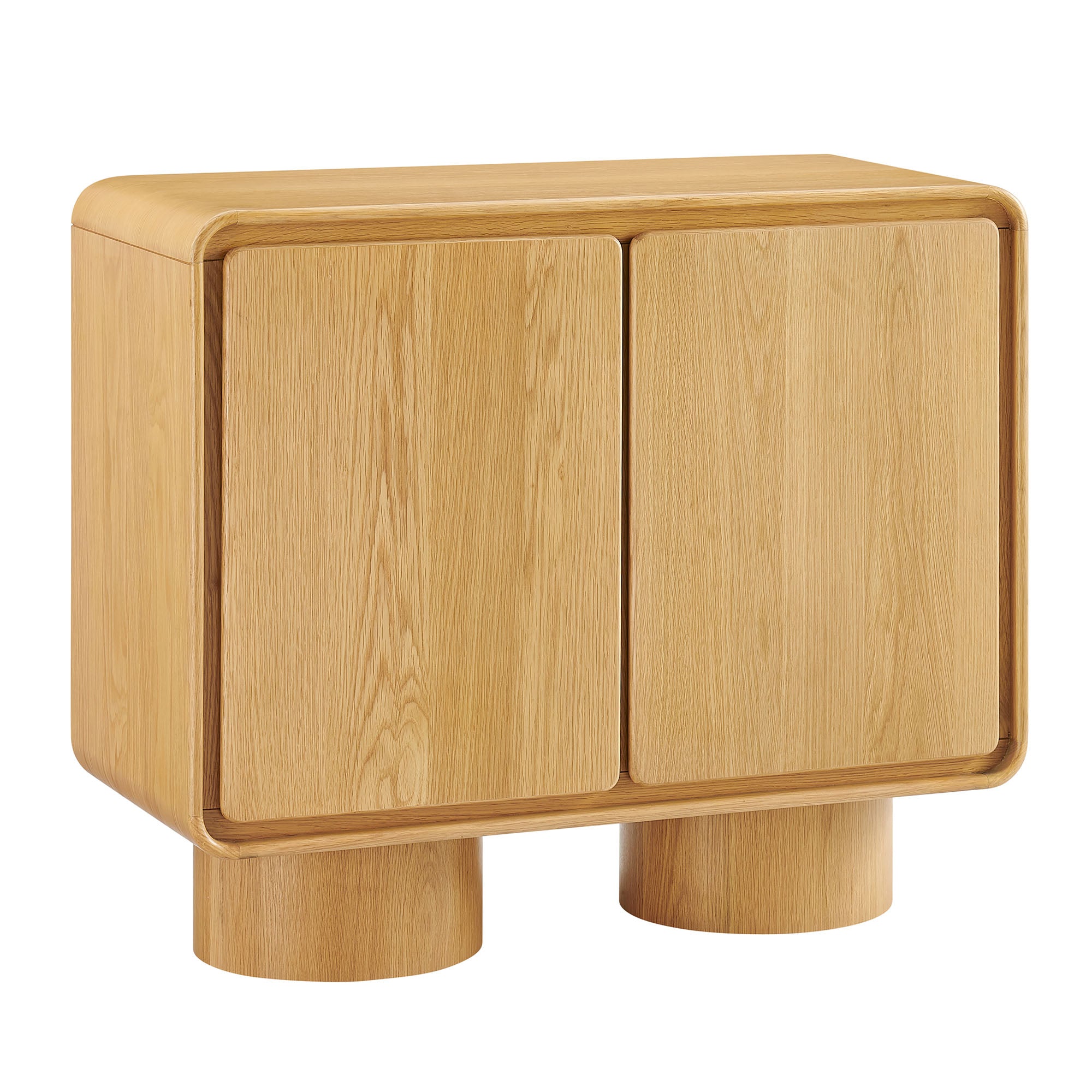 Modway EEI-7538 Lumo 2-Door Curved Wood Accent Cabinet