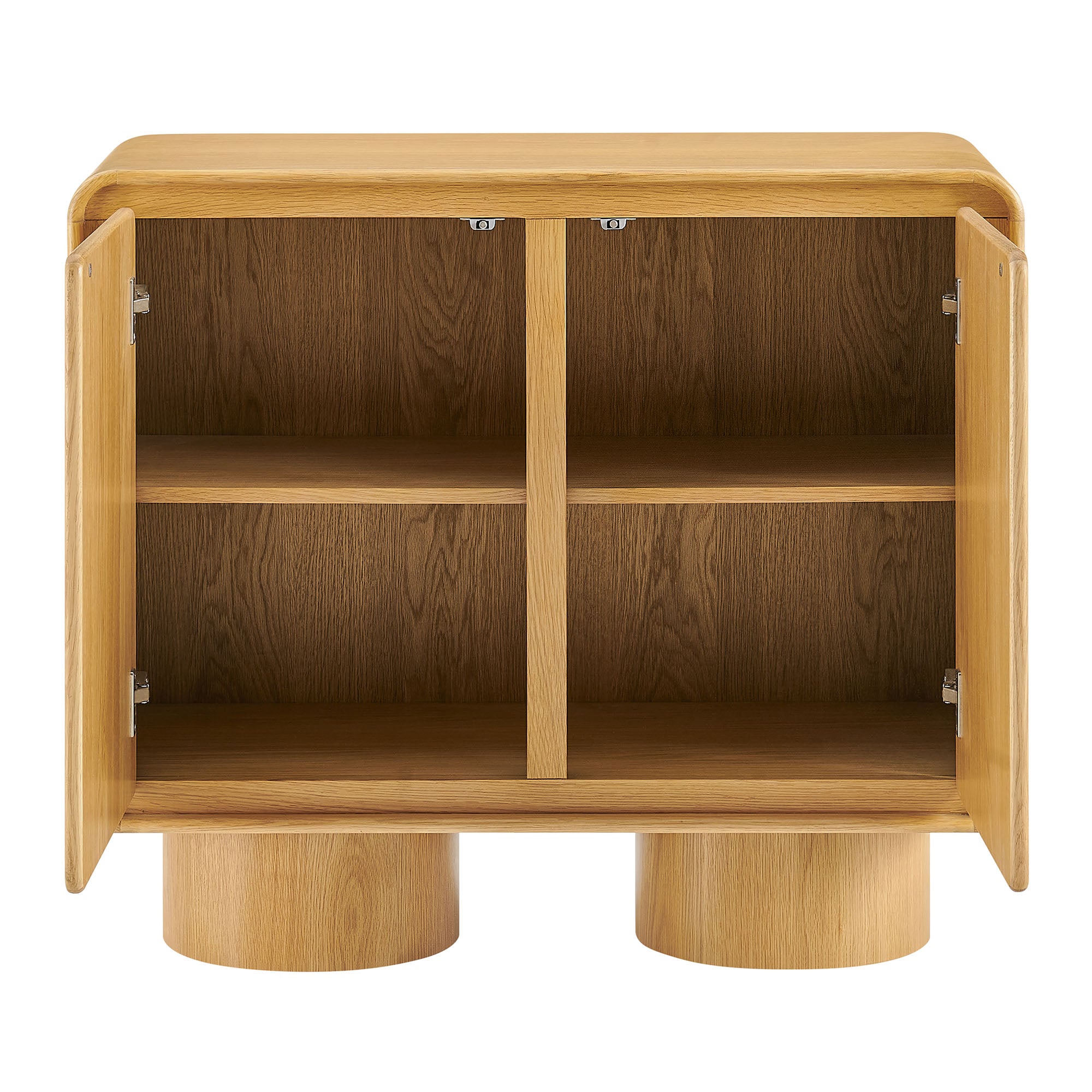 Modway EEI-7538 Lumo 2-Door Curved Wood Accent Cabinet