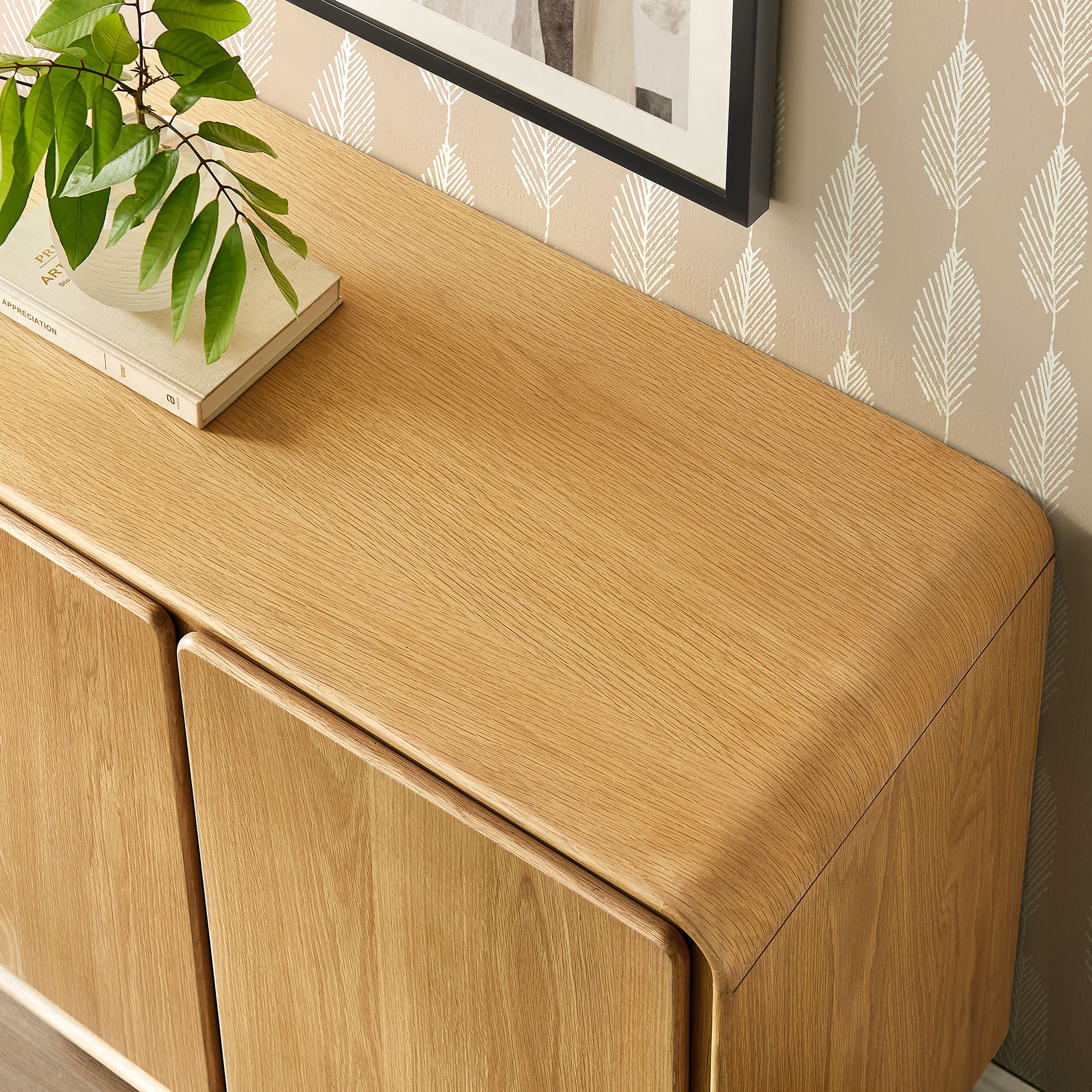 Modway EEI-7538 Lumo 2-Door Curved Wood Accent Cabinet