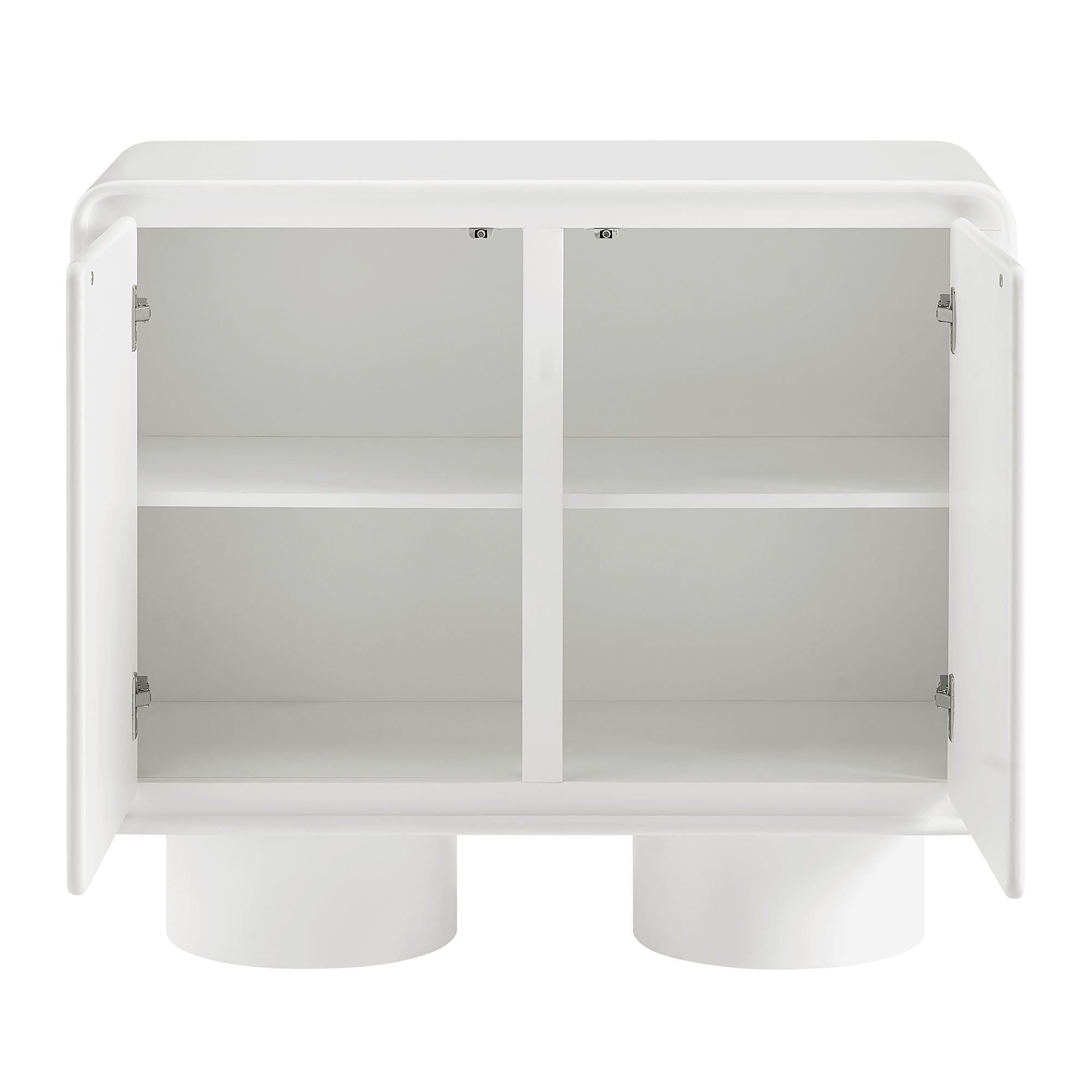 Modway EEI-7539 Lumo 2-Door Curved Wood Accent Cabinet