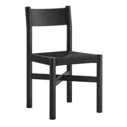 Modway Alvia Oak Wood Dining Side Chair With Woven Seat EEI-7541
